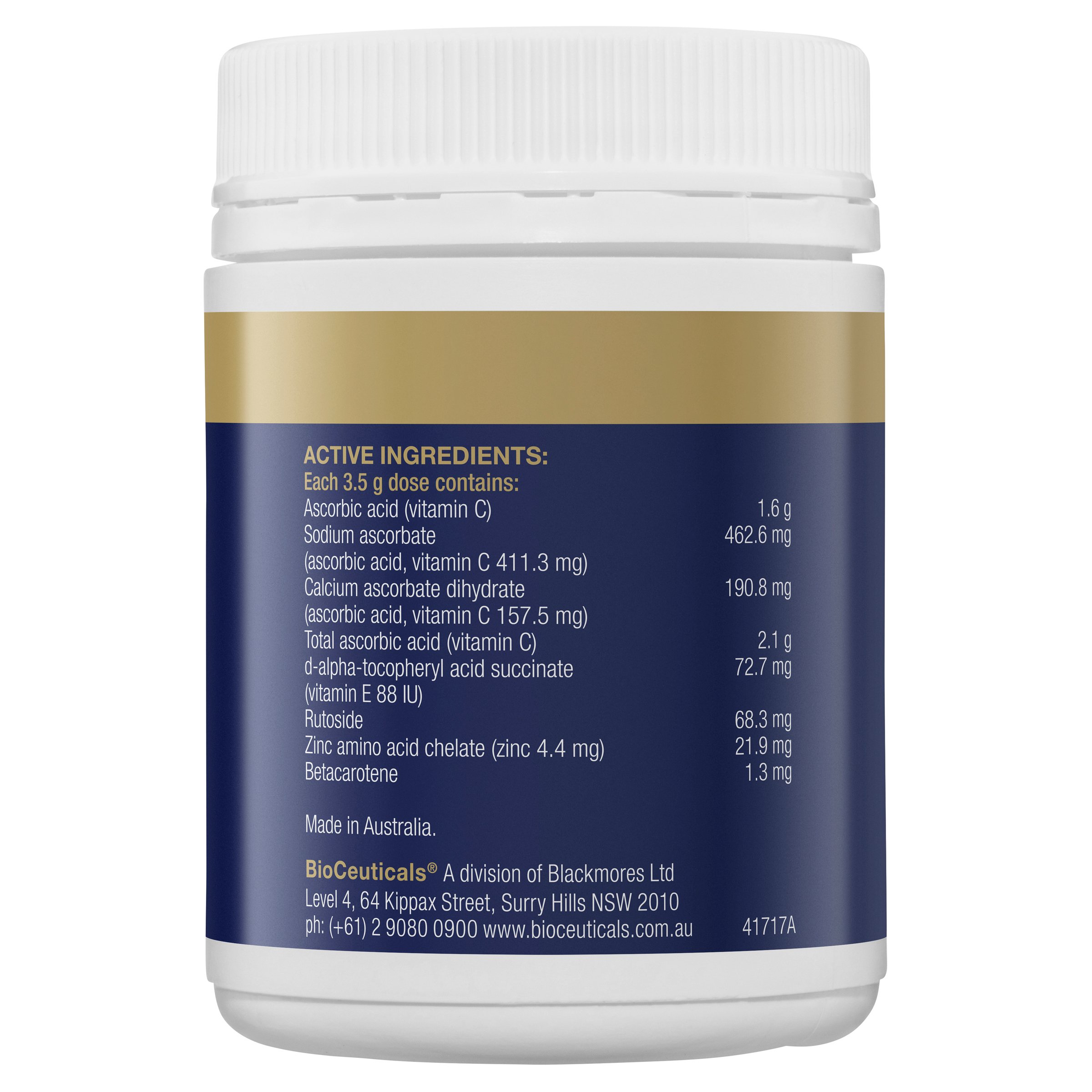 BioCeuticals Ultra Potent-C Powder 200g - Image 2