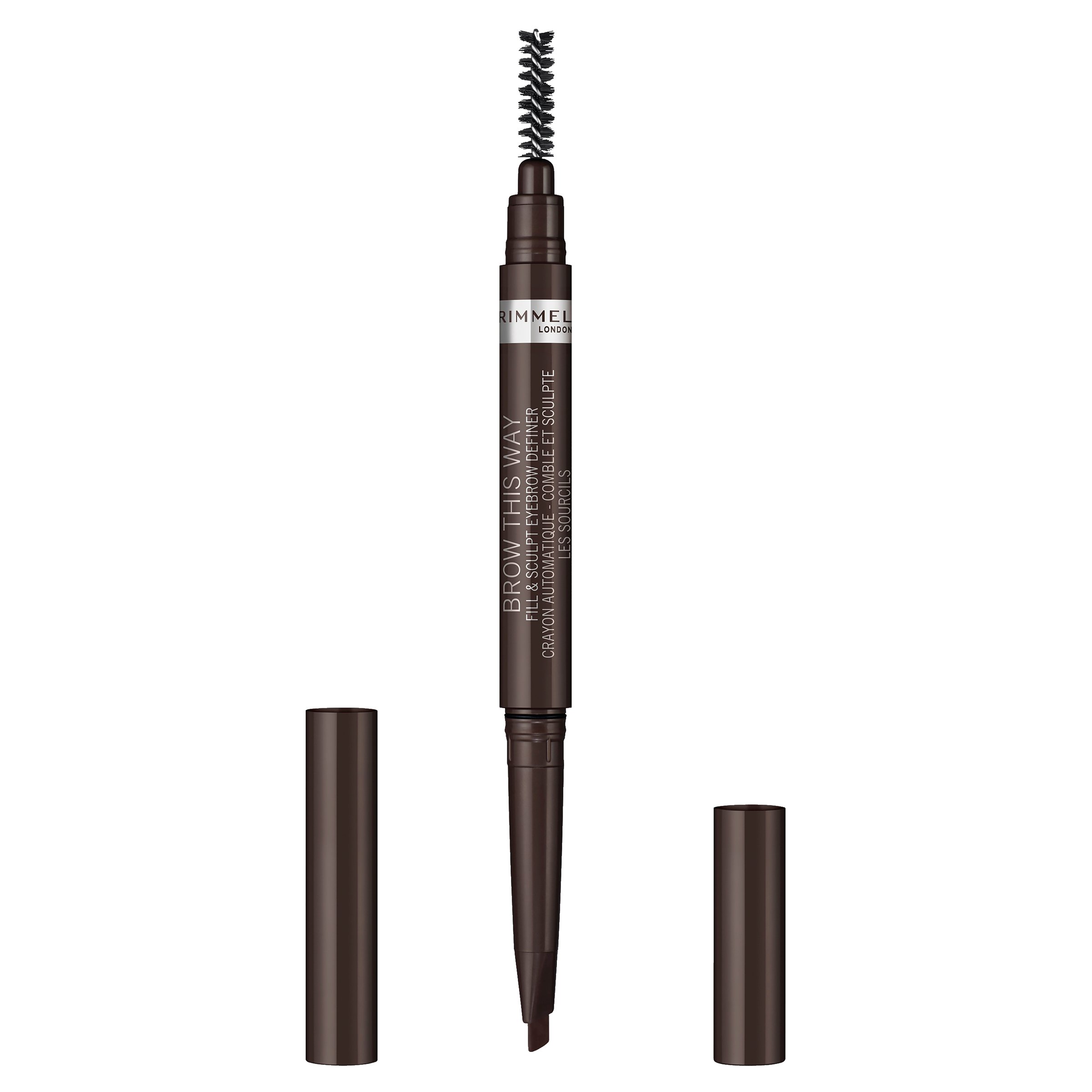 Rimmel Brow This Way Filler & Fixer Dark Brown 1 each - Image 3