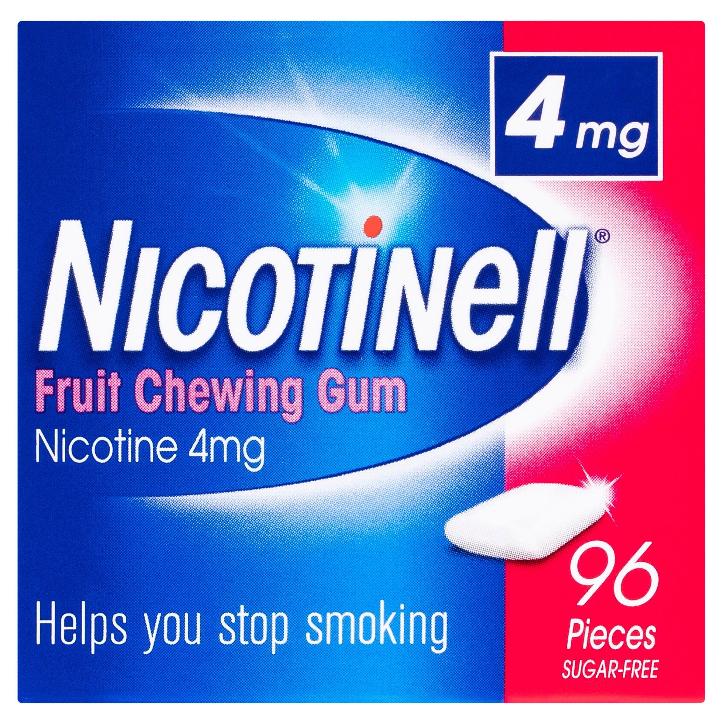 Nicotinell Fruit Nicotine Chewing Gum 4mg Extra Strength 96 pieces - Image 4