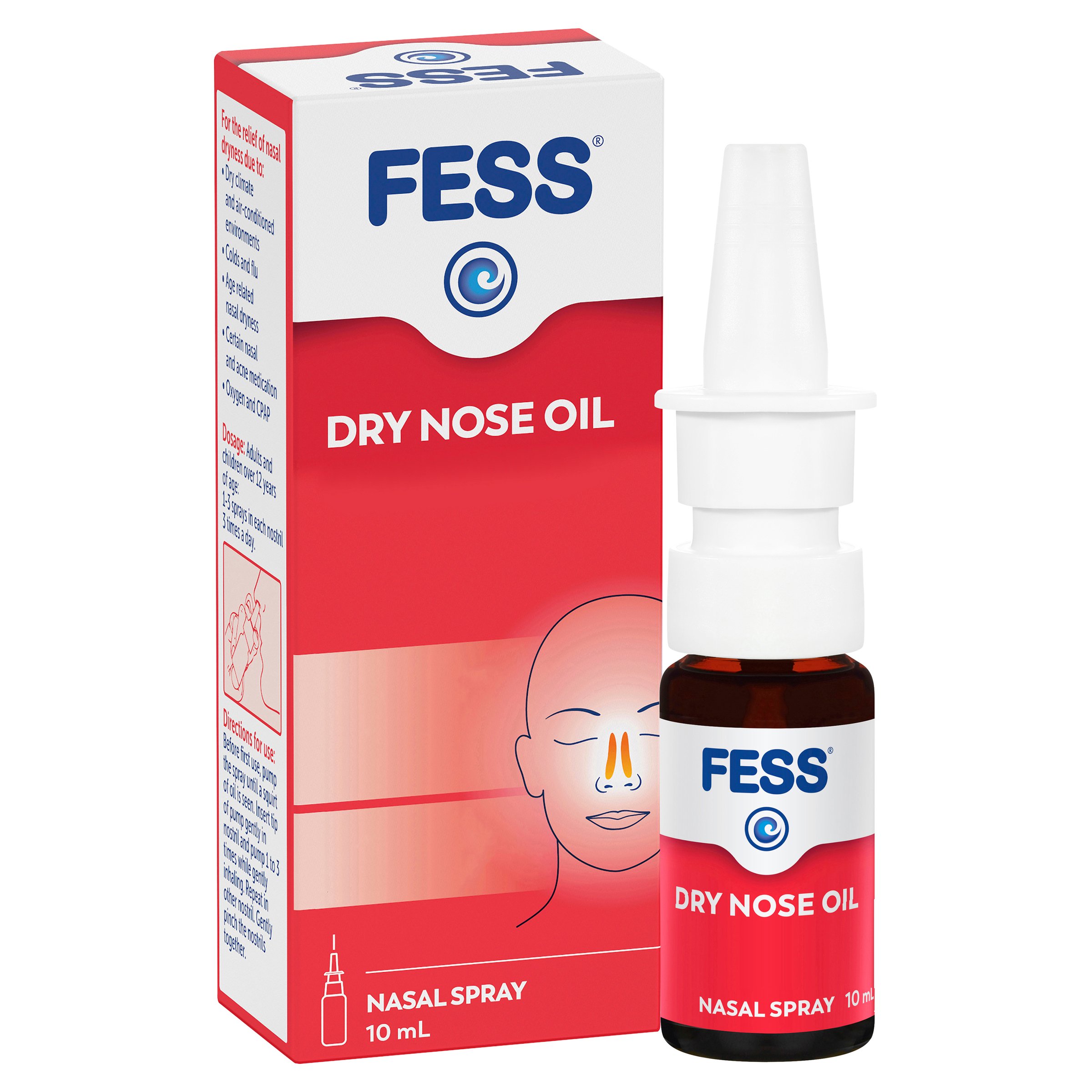 Fess Dry Nose Relief Oil Nasal Spray 10ml - Image 10