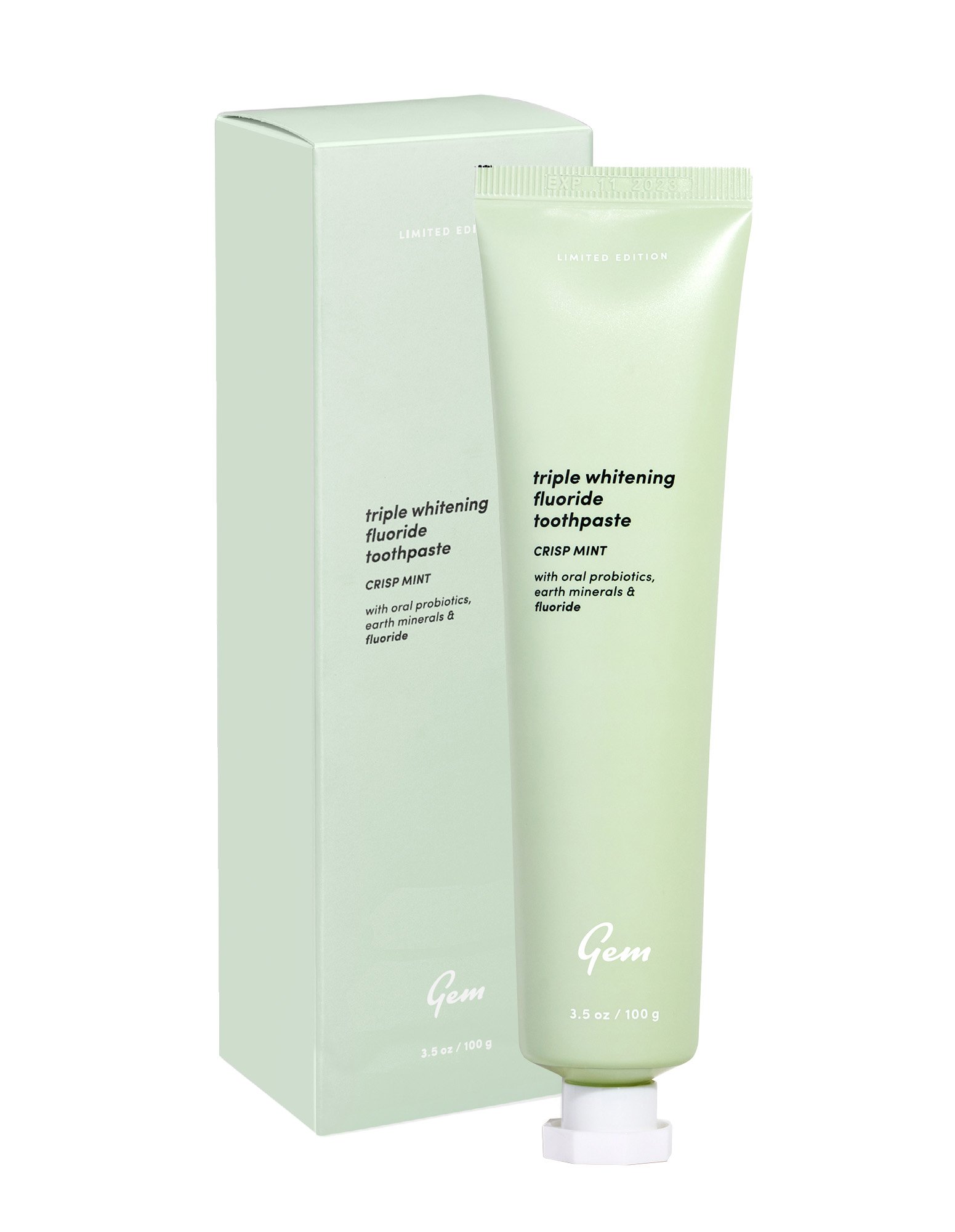 Gem Triple Whitening Toothpaste Fluoride Mint 100g - Image 3