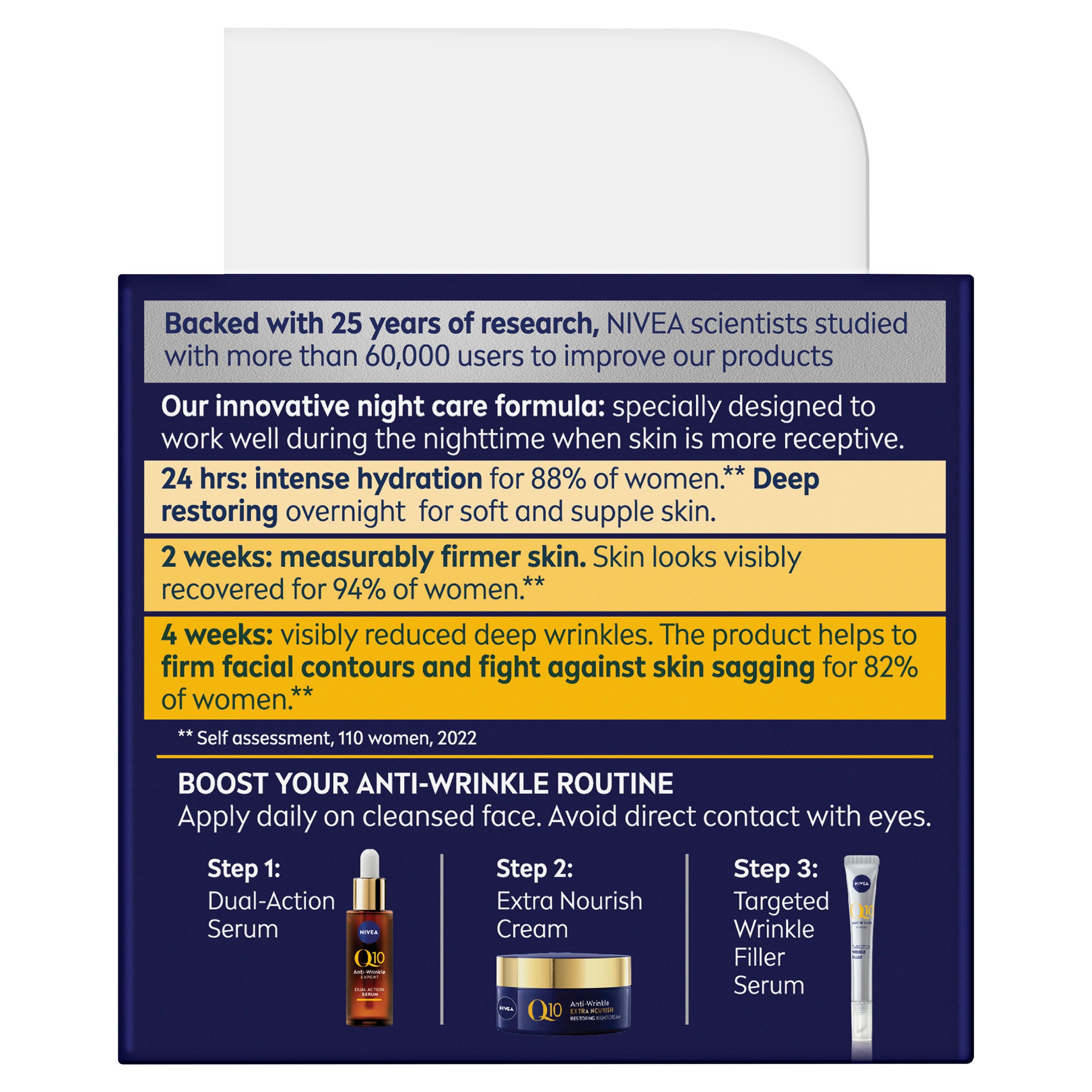Nivea Q10 Deep Restoring Night Cream 50ml - Image 2