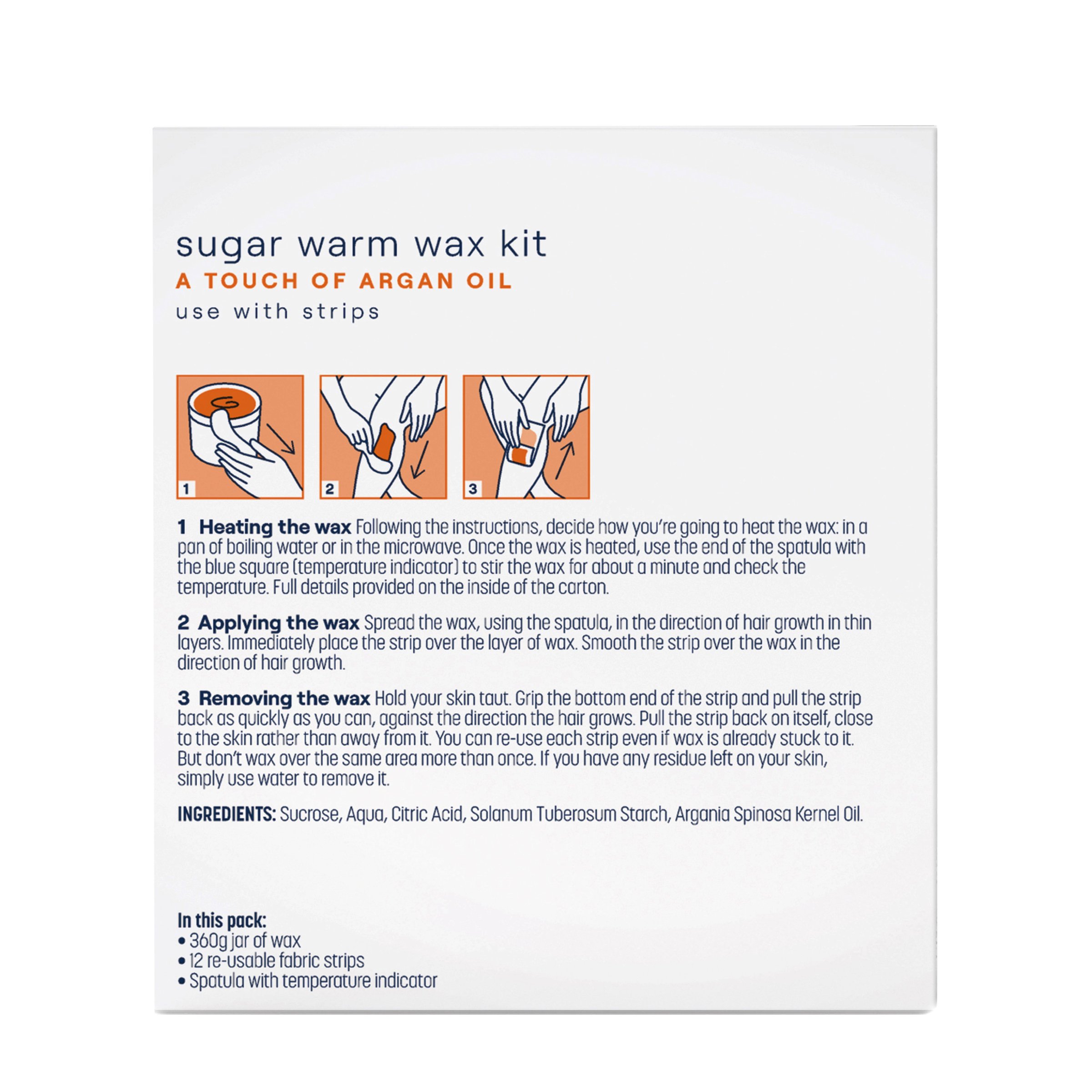 Veet Warm Wax Argan Oil 360g - Image 2