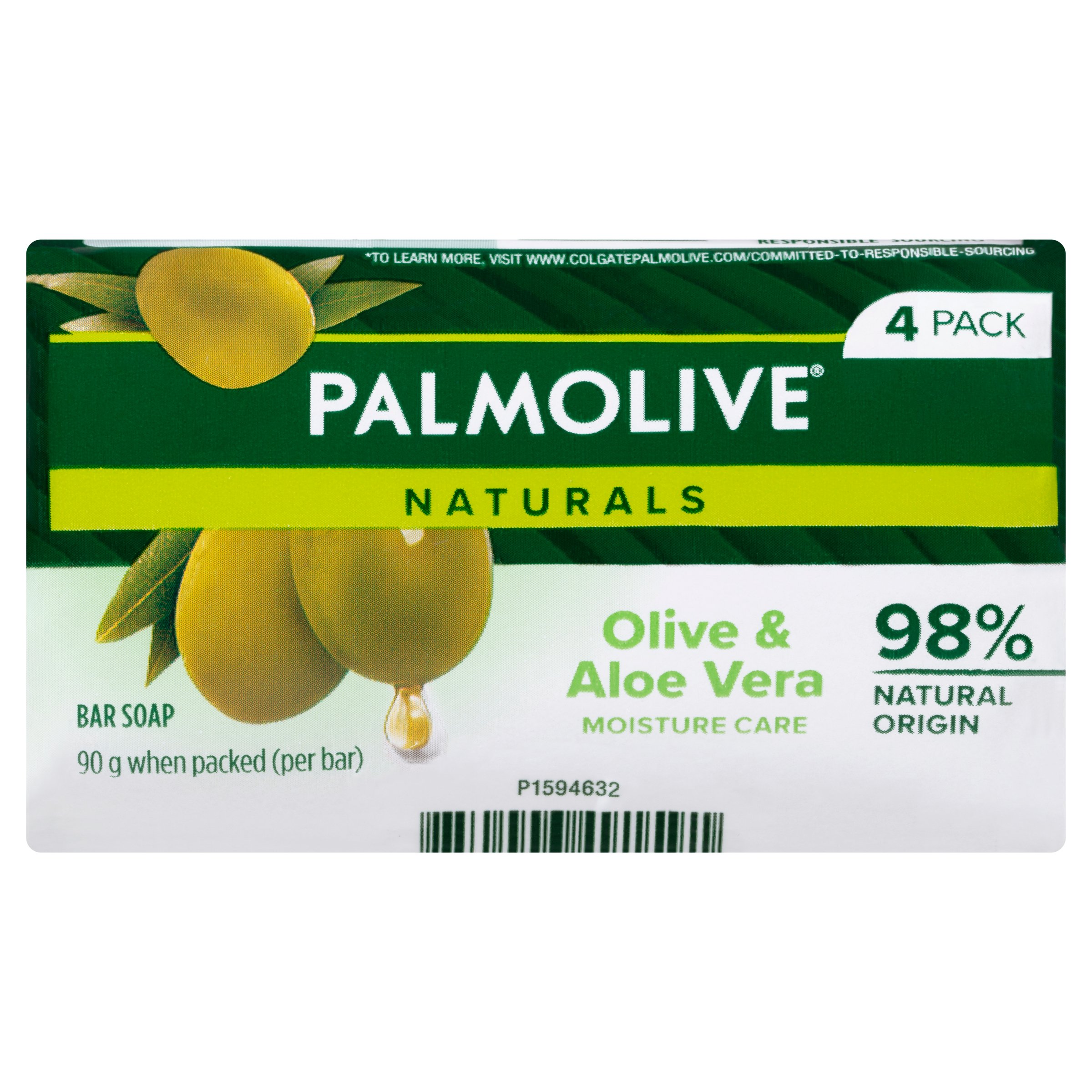 Palmolive Naturals Soap Aloe & Olive 90g - 4 pack - Image 1