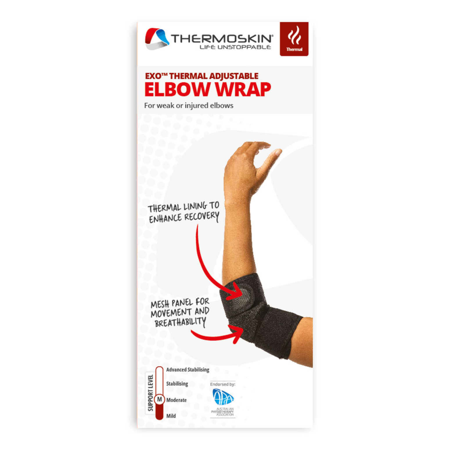 Thermoskin Exo Adjustable Elbow Wrap One Size 1 each - Image 2