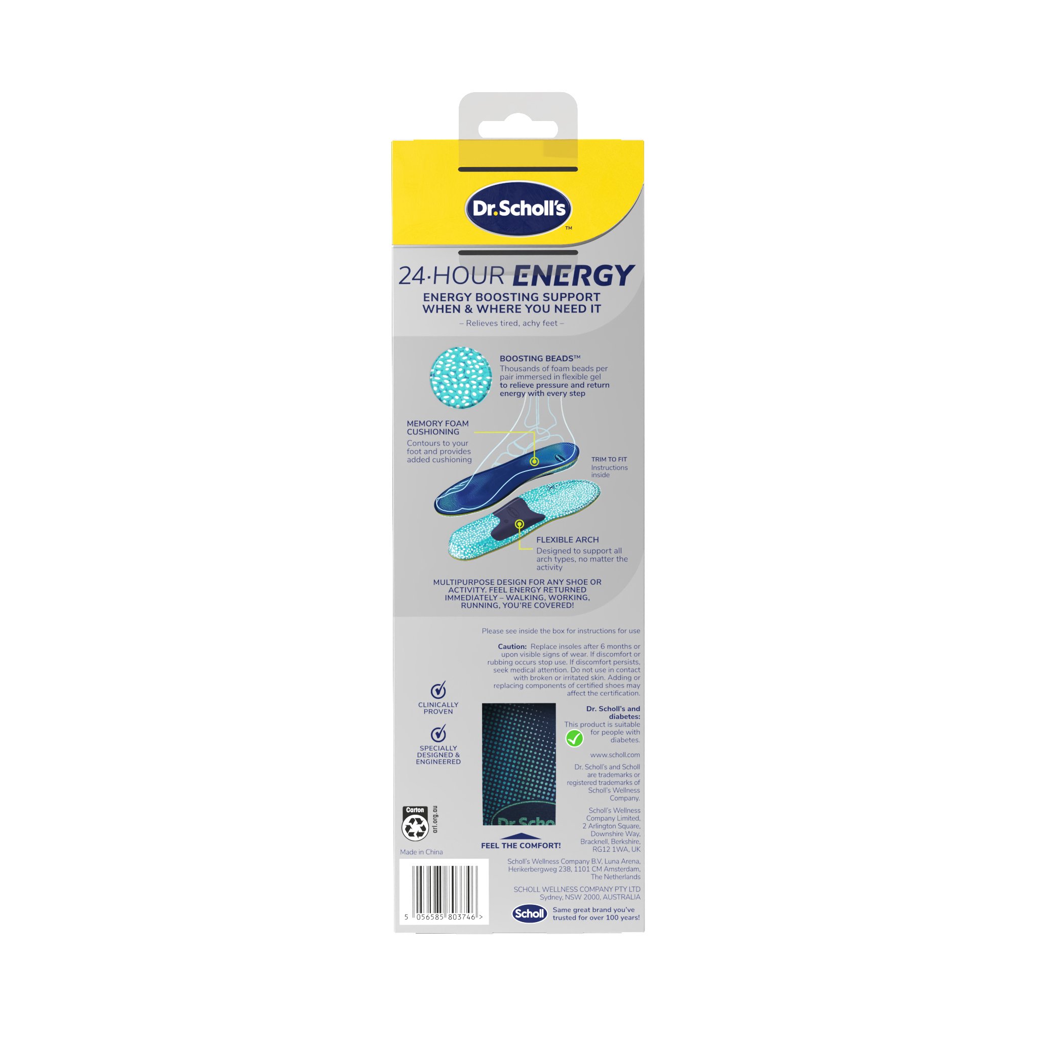 Dr.Scholl's 24hr Energy Insole Small 1 pair - Image 2