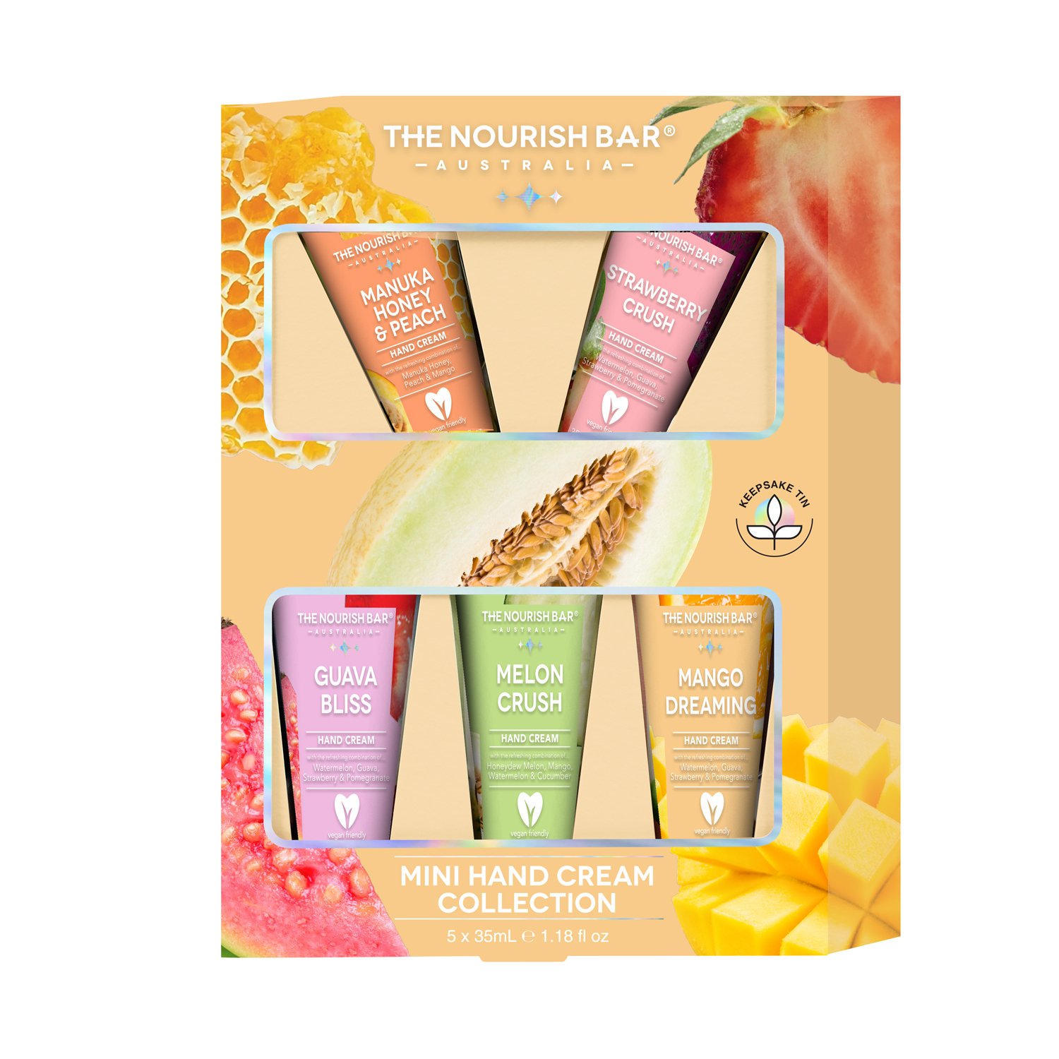 The Nourish Bar Mini Hand Cream Collection 5 piece