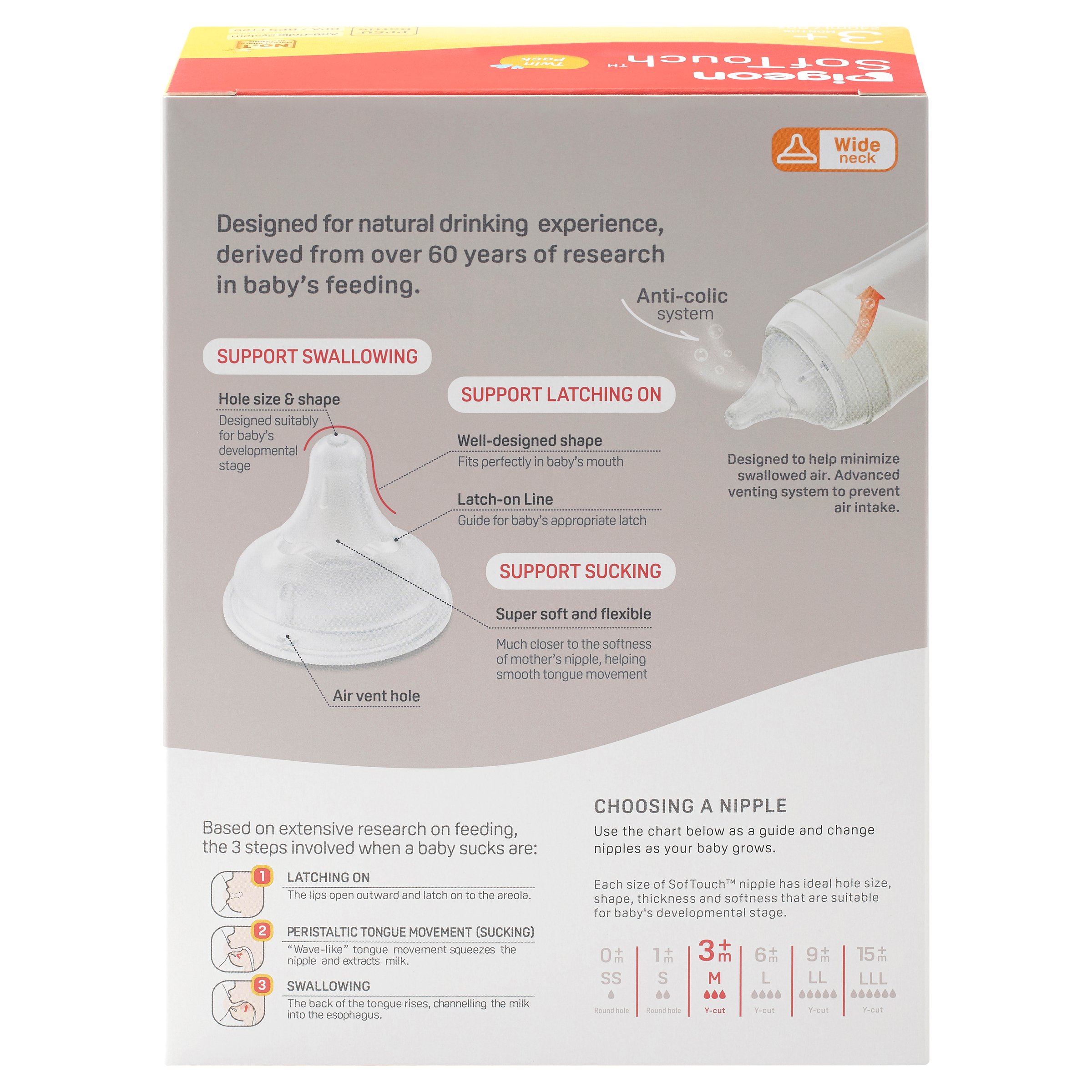 Pigeon Softouch 3 Nursing Bottle PPSU Twin Medium 240ml - Image 2