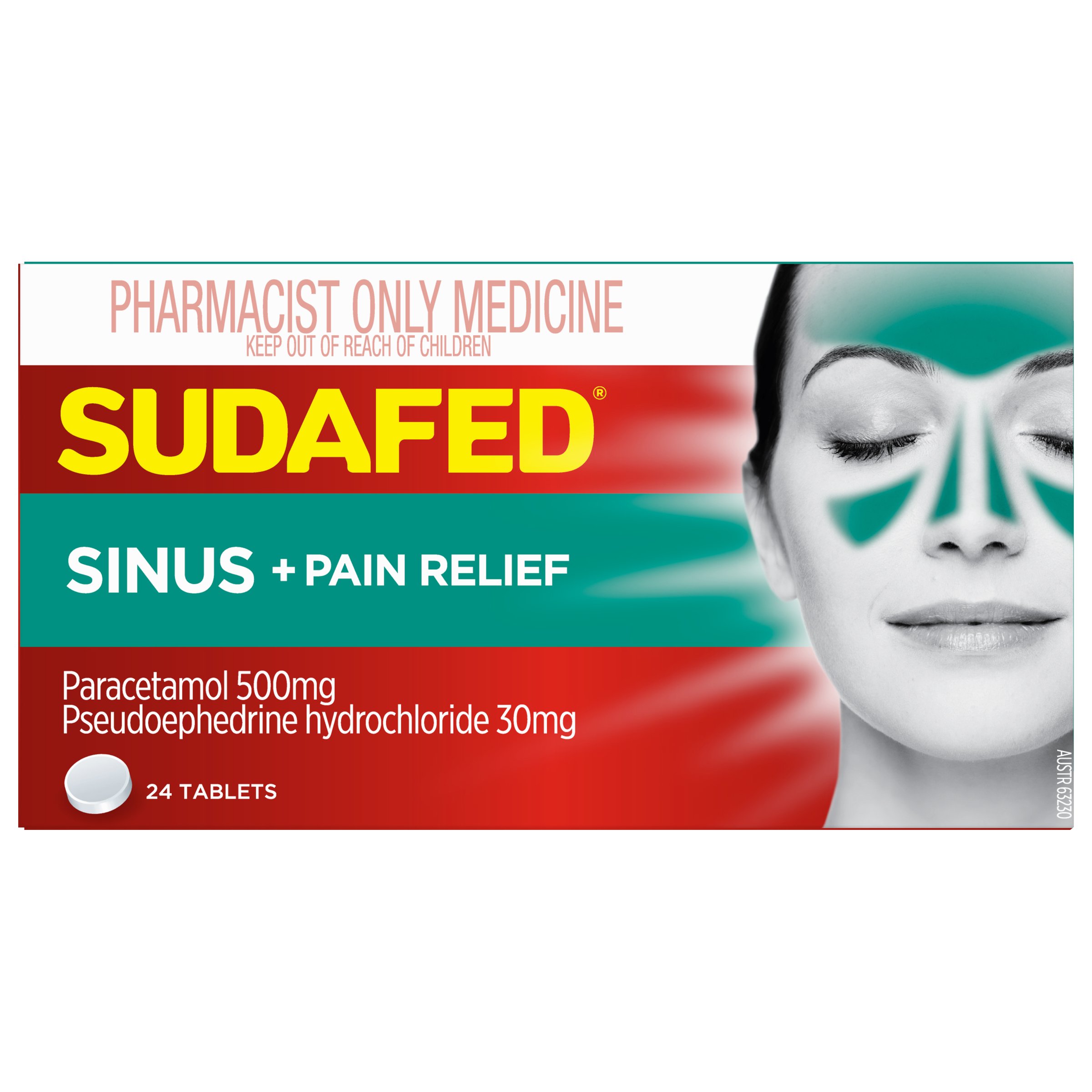 Sudafed PSE Sinus & Pain Relief 24 tablets - Image 3