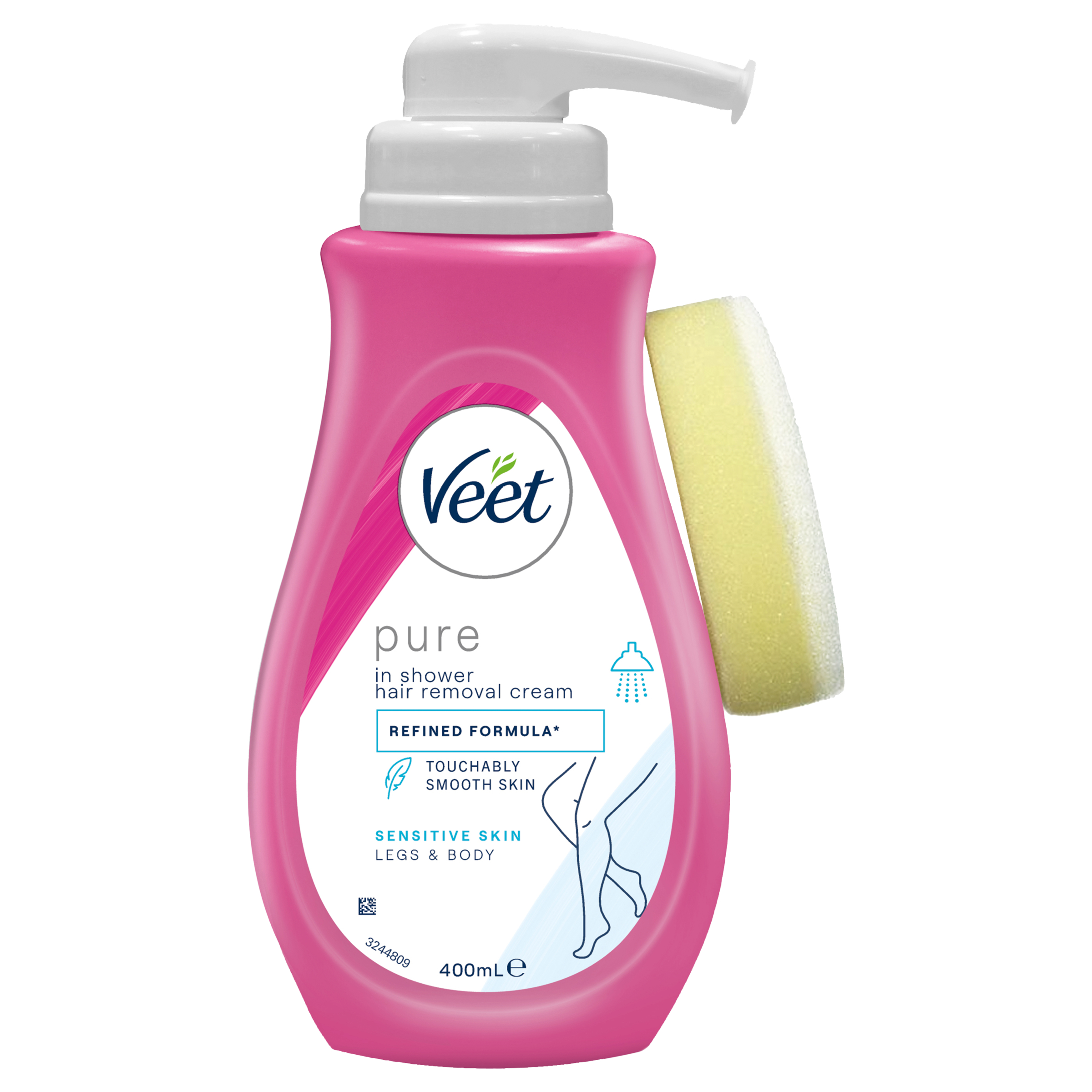 Veet In Shower Hair Removal Cream For Sensitive Skin 400ml - Image 1
