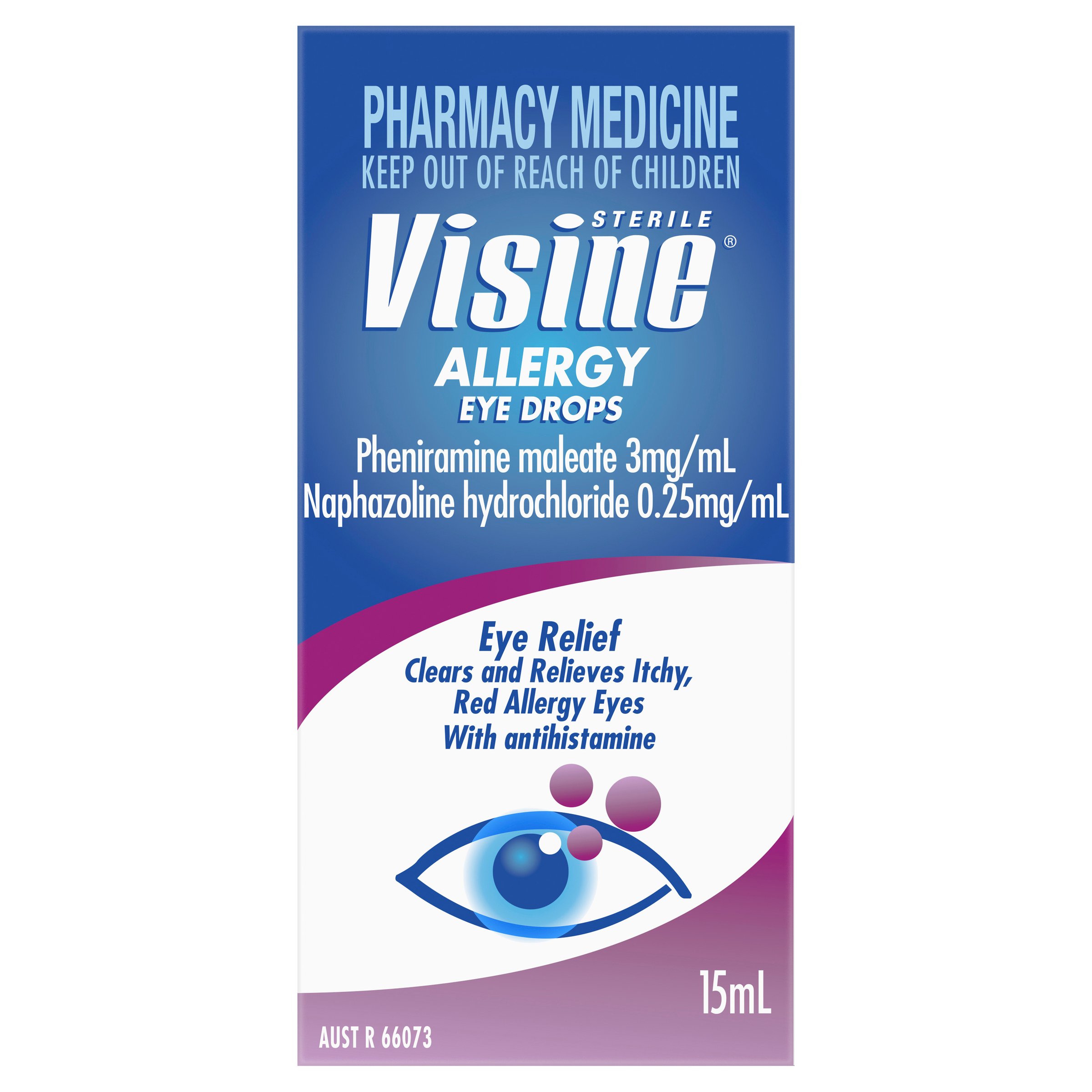 Visine Eye Drops Allergy With Antihistamine 15ml - Image 1