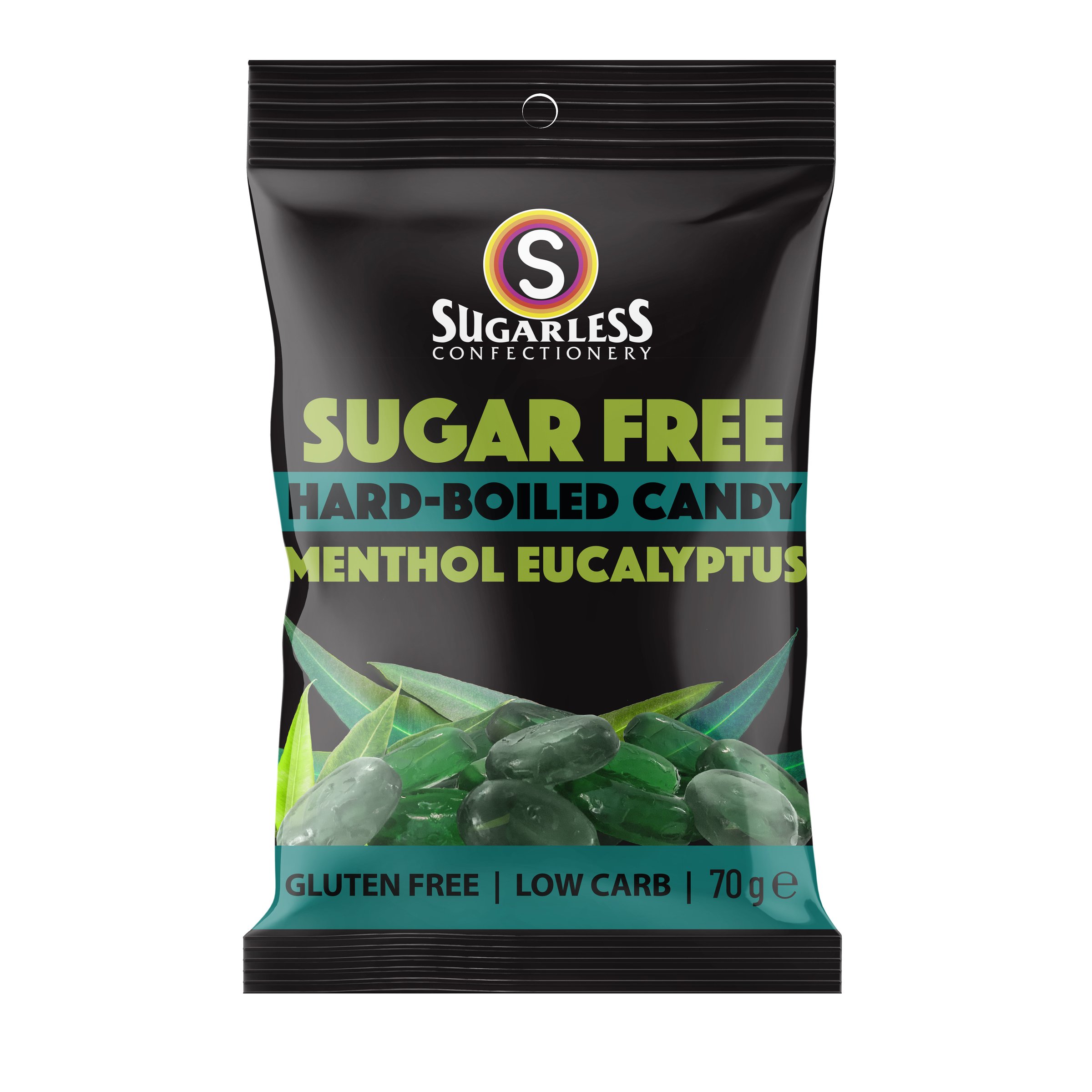 Sugarless Aura Menthol Eucalyptus 70g - Image 1