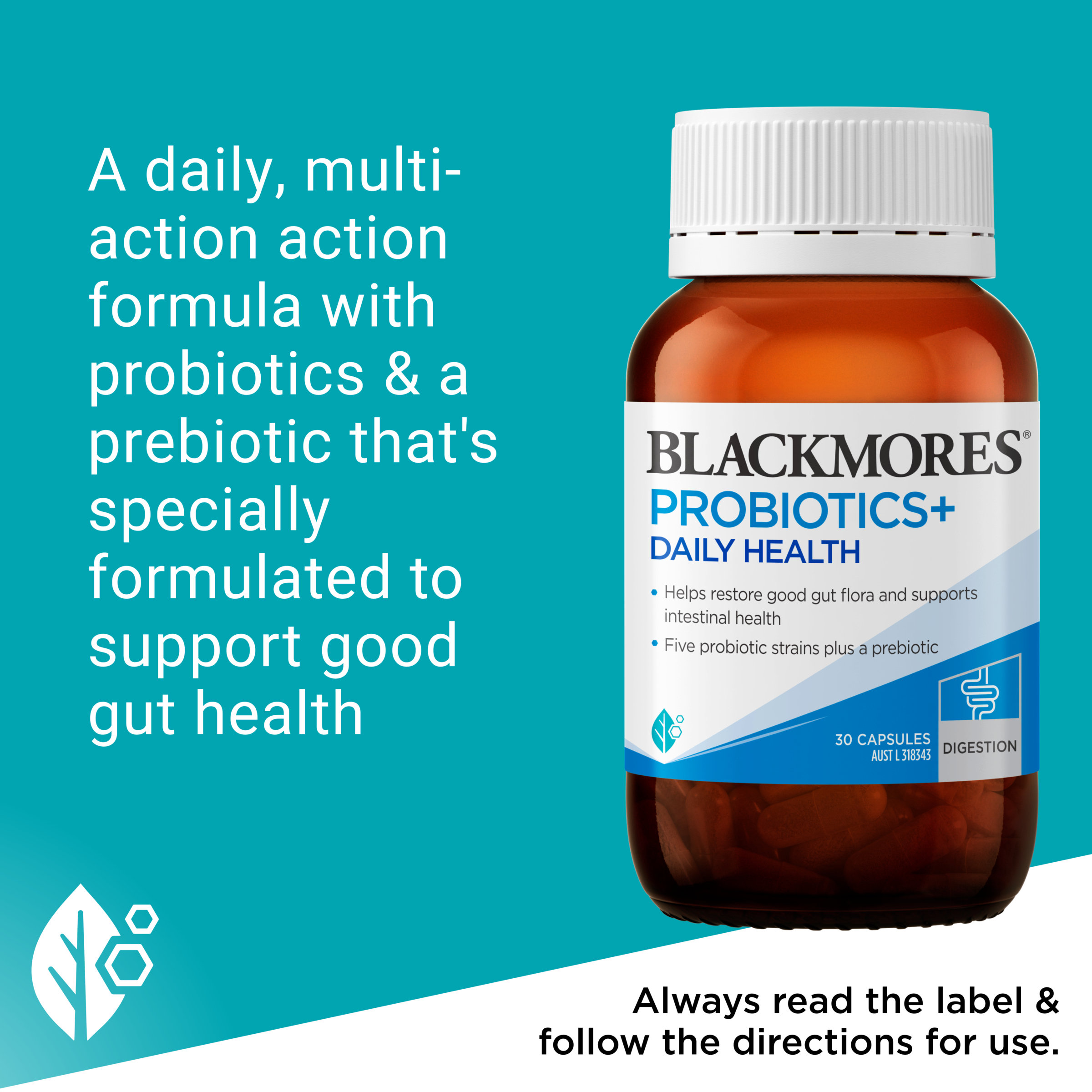 Blackmores Probiotics+ Daily Health 30 capsules - Image 6