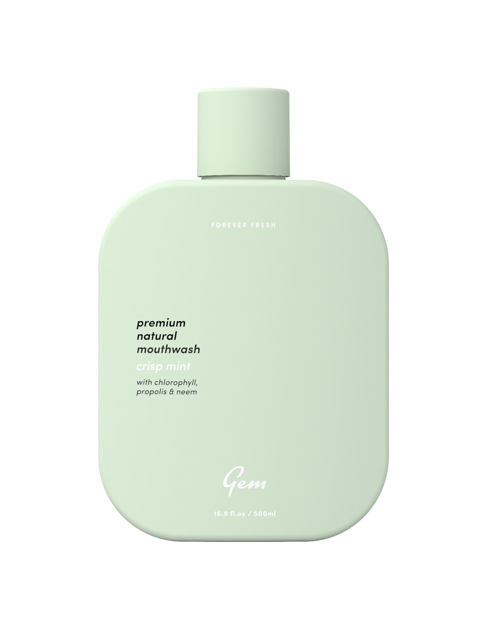 Gem Mouthwash Crisp Mint 500ml - Image 1