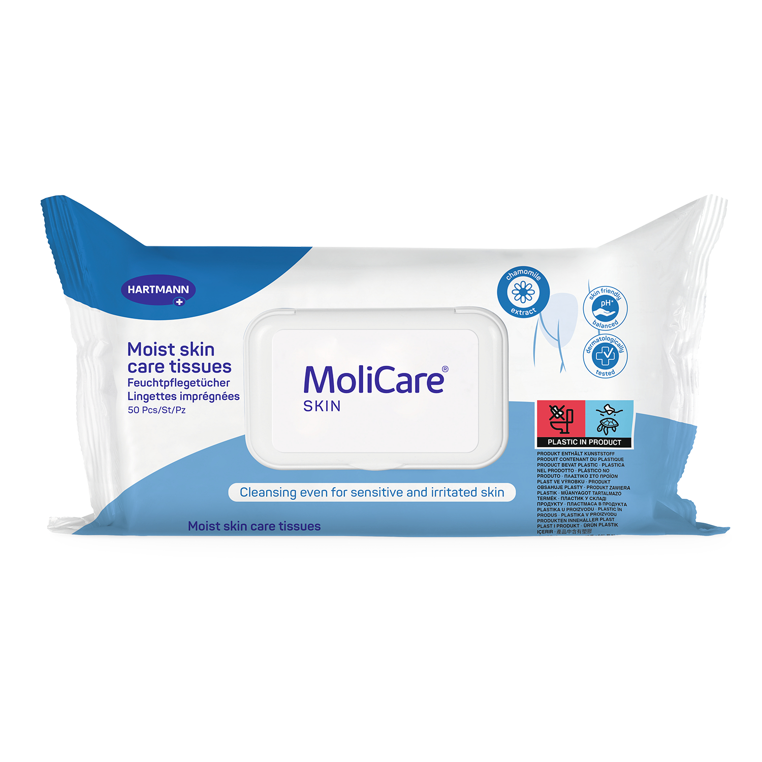MoliCare Moist Skin Care Tissues 50 pack
