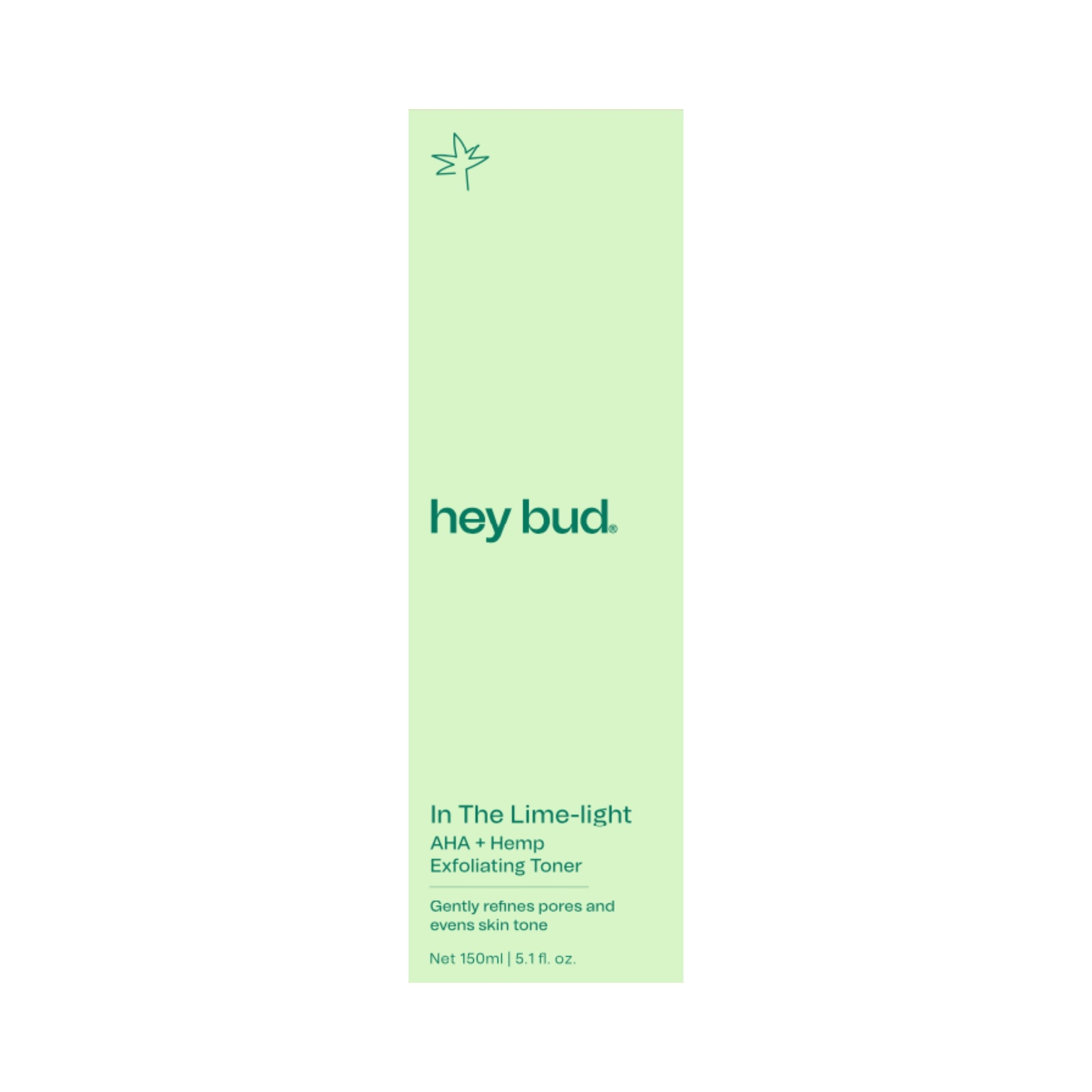 Hey Bud AHA + Hemp Exfoliating Toner 150ml - Image 7