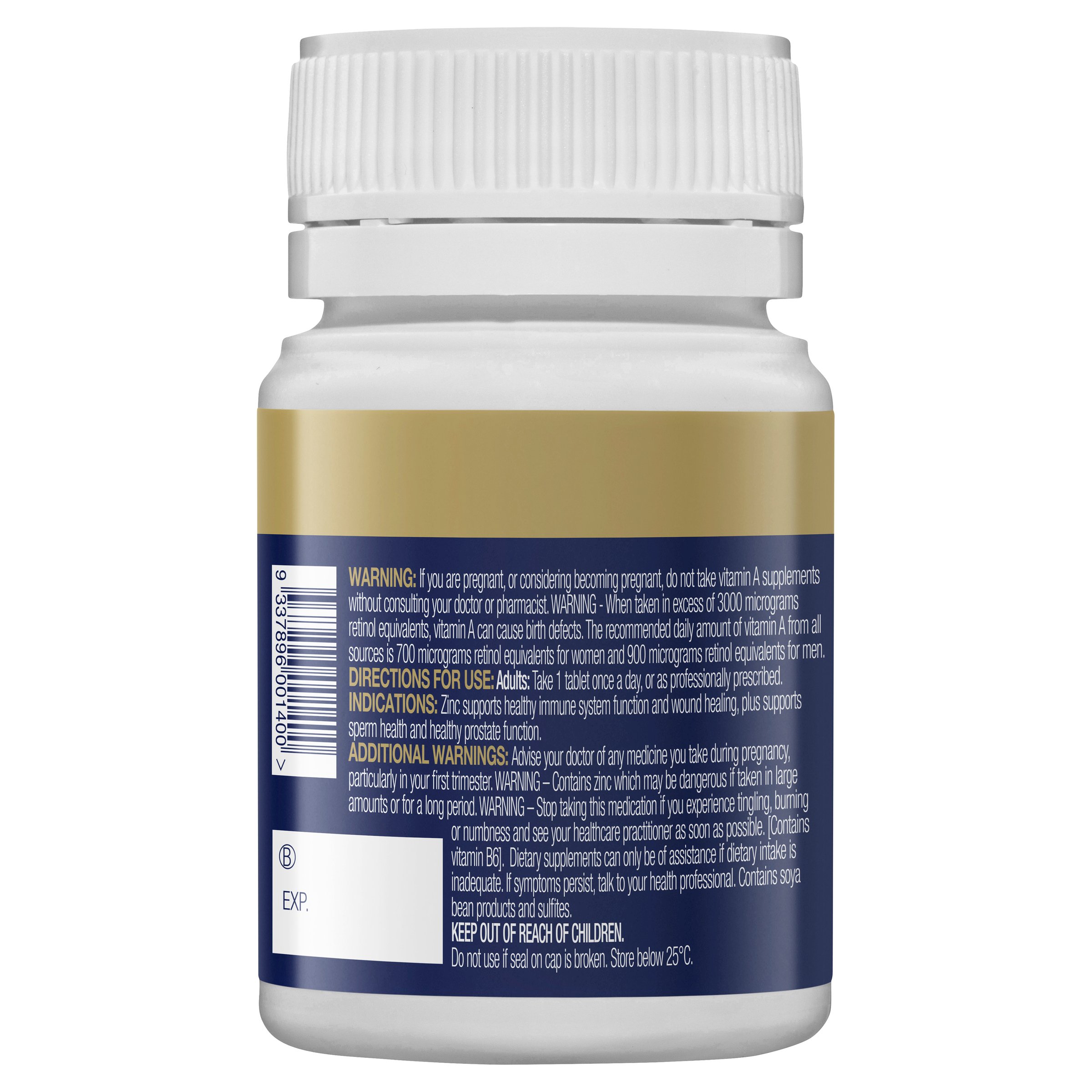 BioCeuticals Zinc Sustain 60 tablets - Image 3