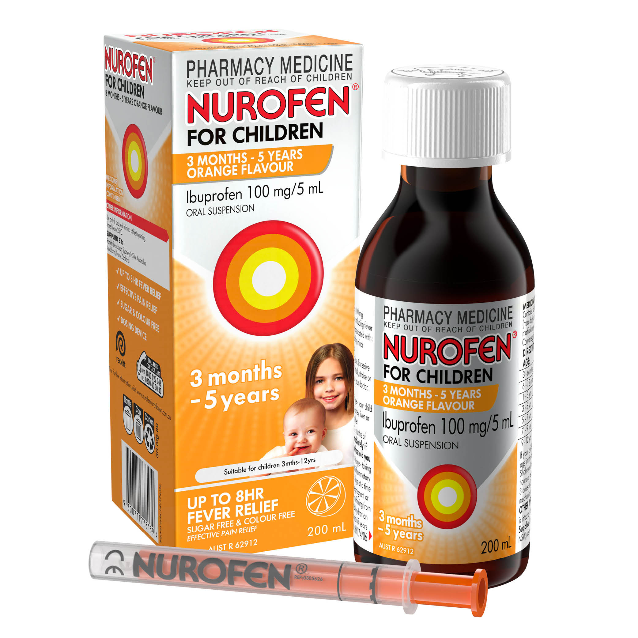 Nurofen for Children 3 Months to 5 Years Orange 200ml - Image 10