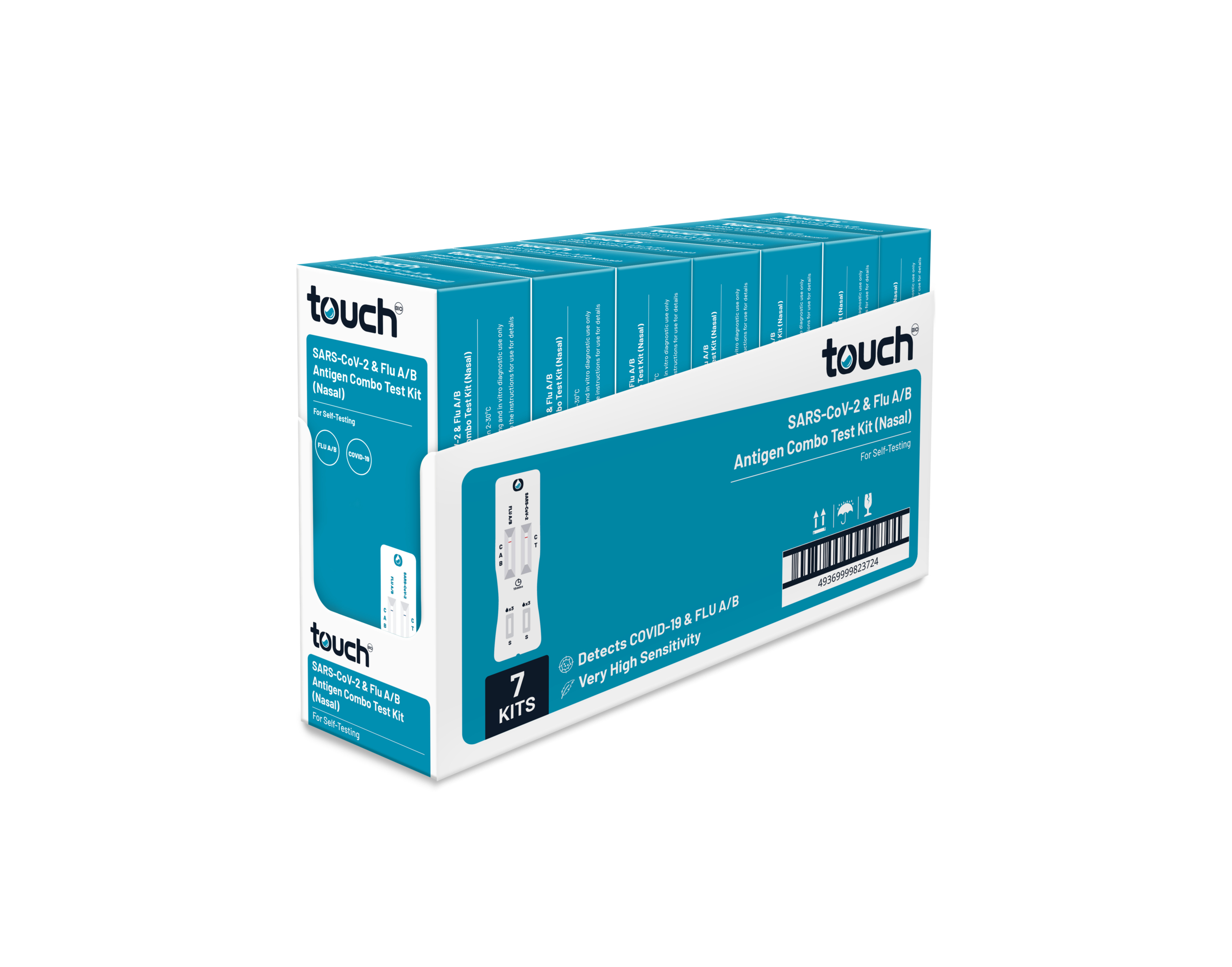 TouchBio 2in1 Flu A/B and COVID-19 Rapid Antigen Self-Testing Kit 2 pack - Image 5