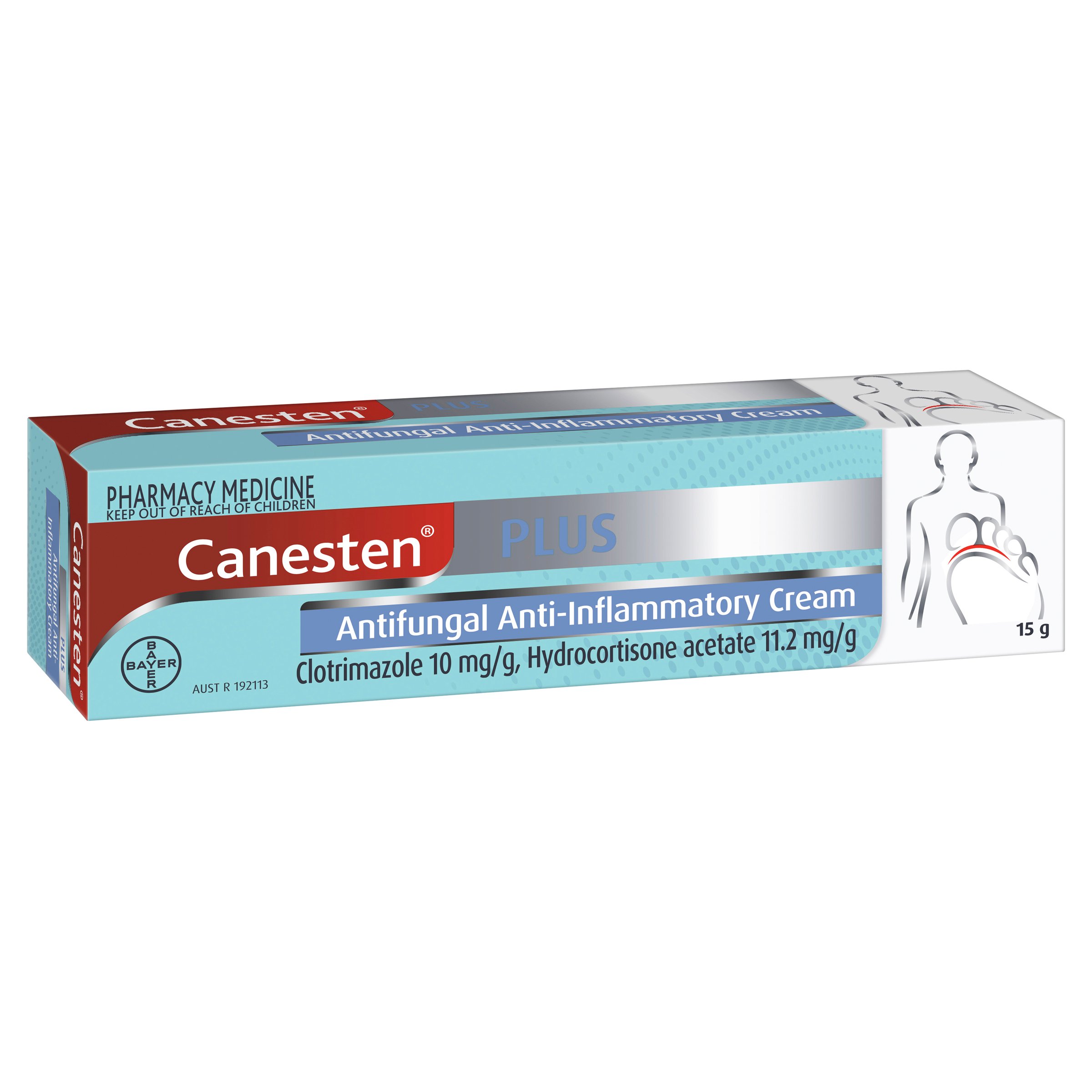 Canesten Plus Clotrimazole And Hydrocortisone Cream 15g - Image 6