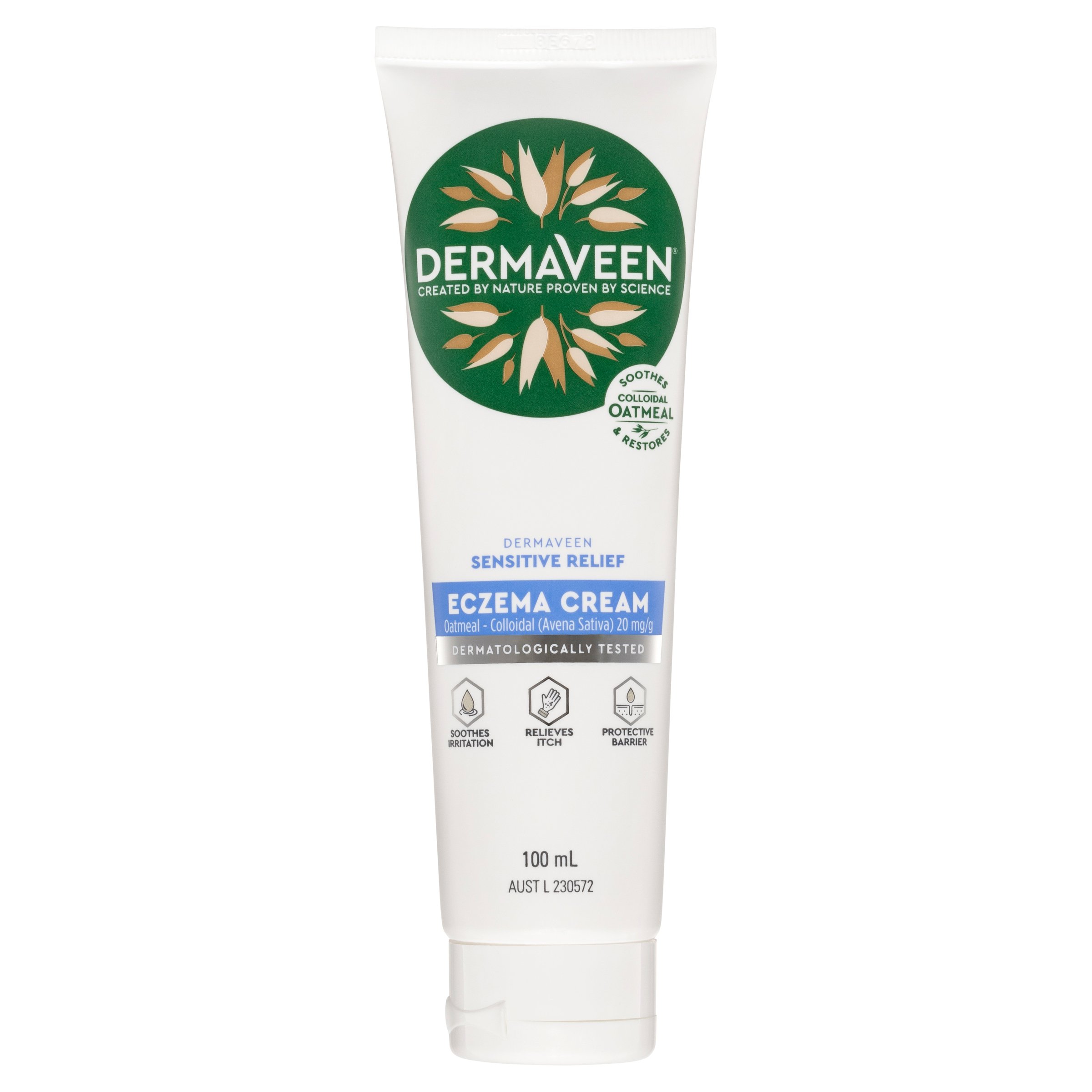 DermaVeen Sensitive Relief Eczema Cream 100ml - Image 6
