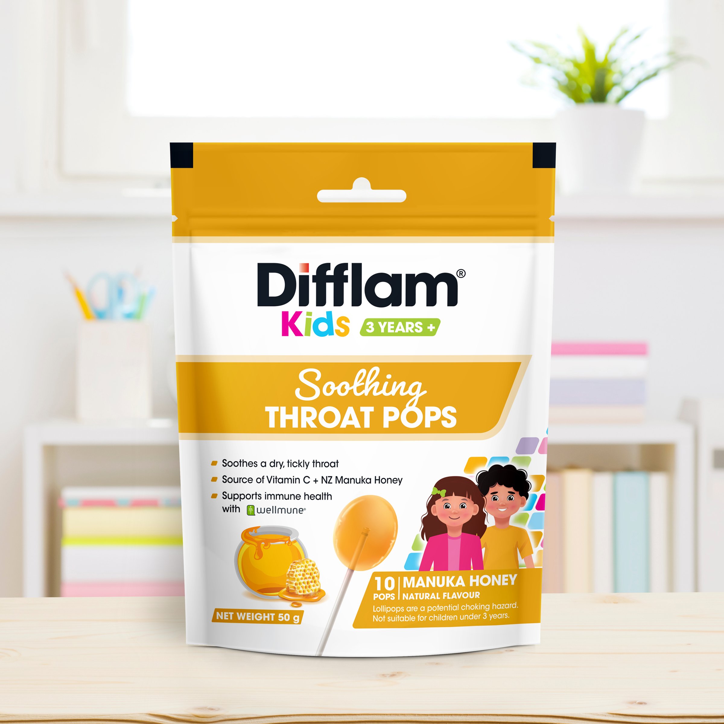 Difflam Kids Pops Manuka 10 lozenges - Image 8