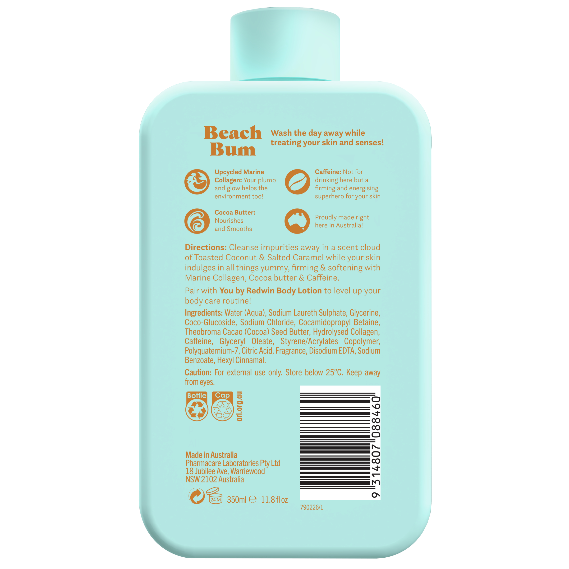 You By Redwin Body Cleanser Beach Bum 350ml - Image 2