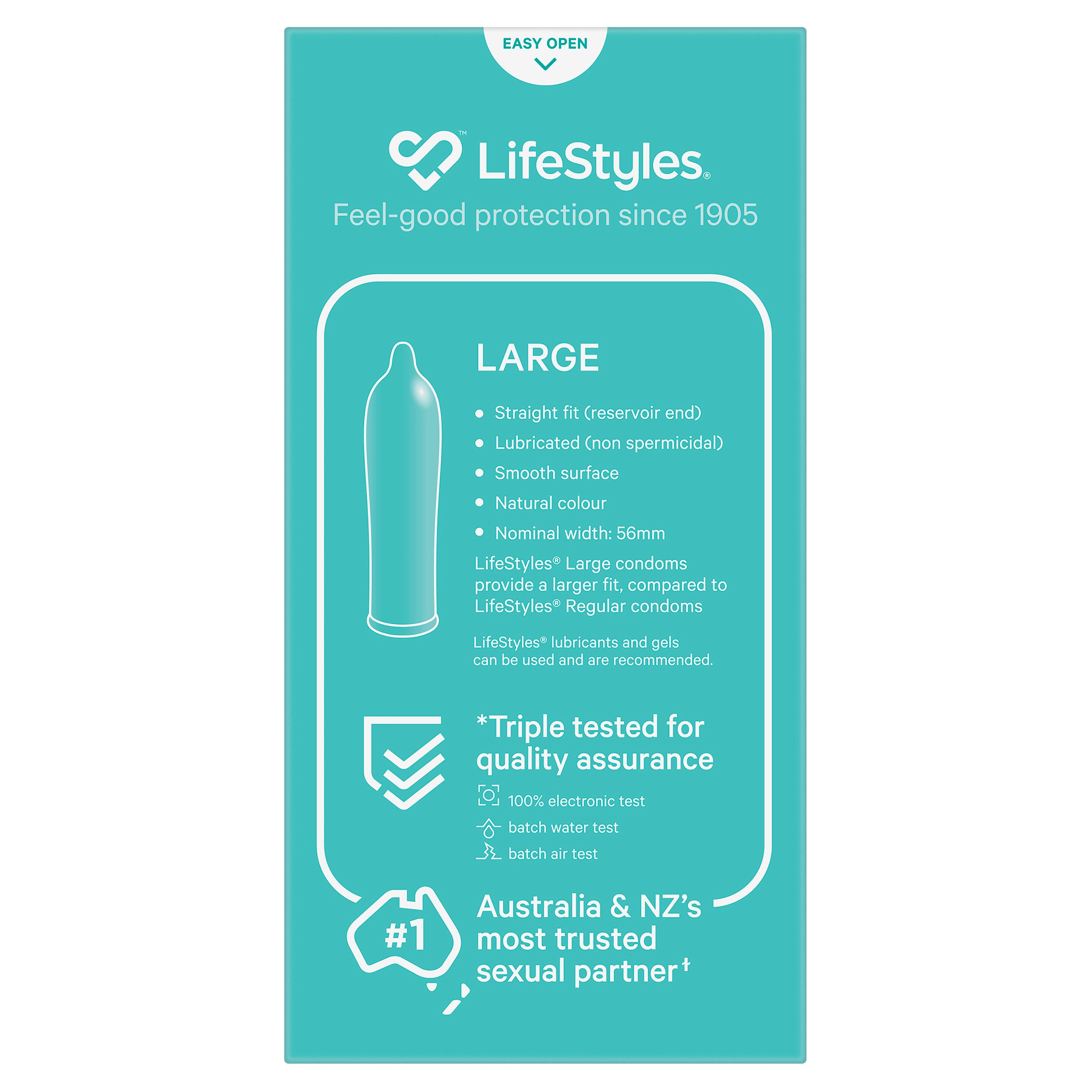 LifeStyles Condoms Large 10 pack - Image 2