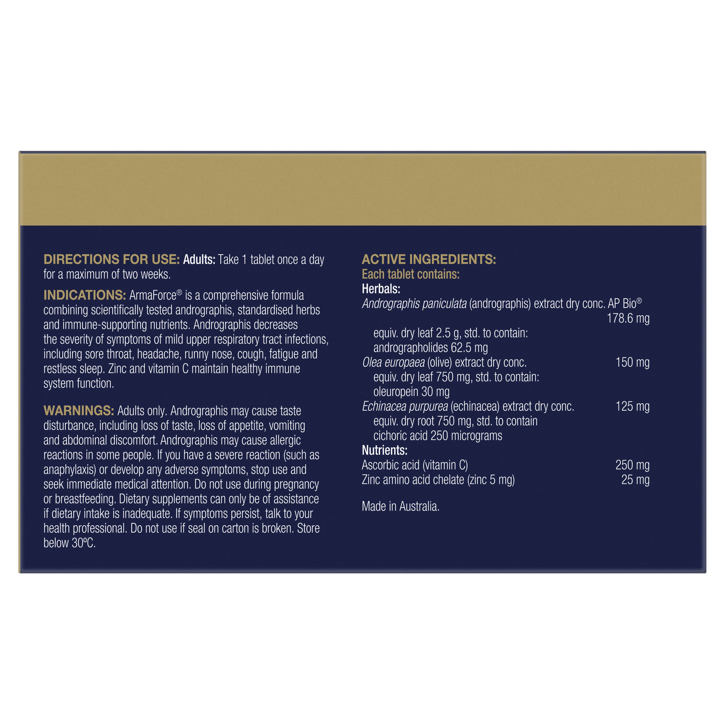 BioCeuticals ArmaForce 30 tablets - Image 2