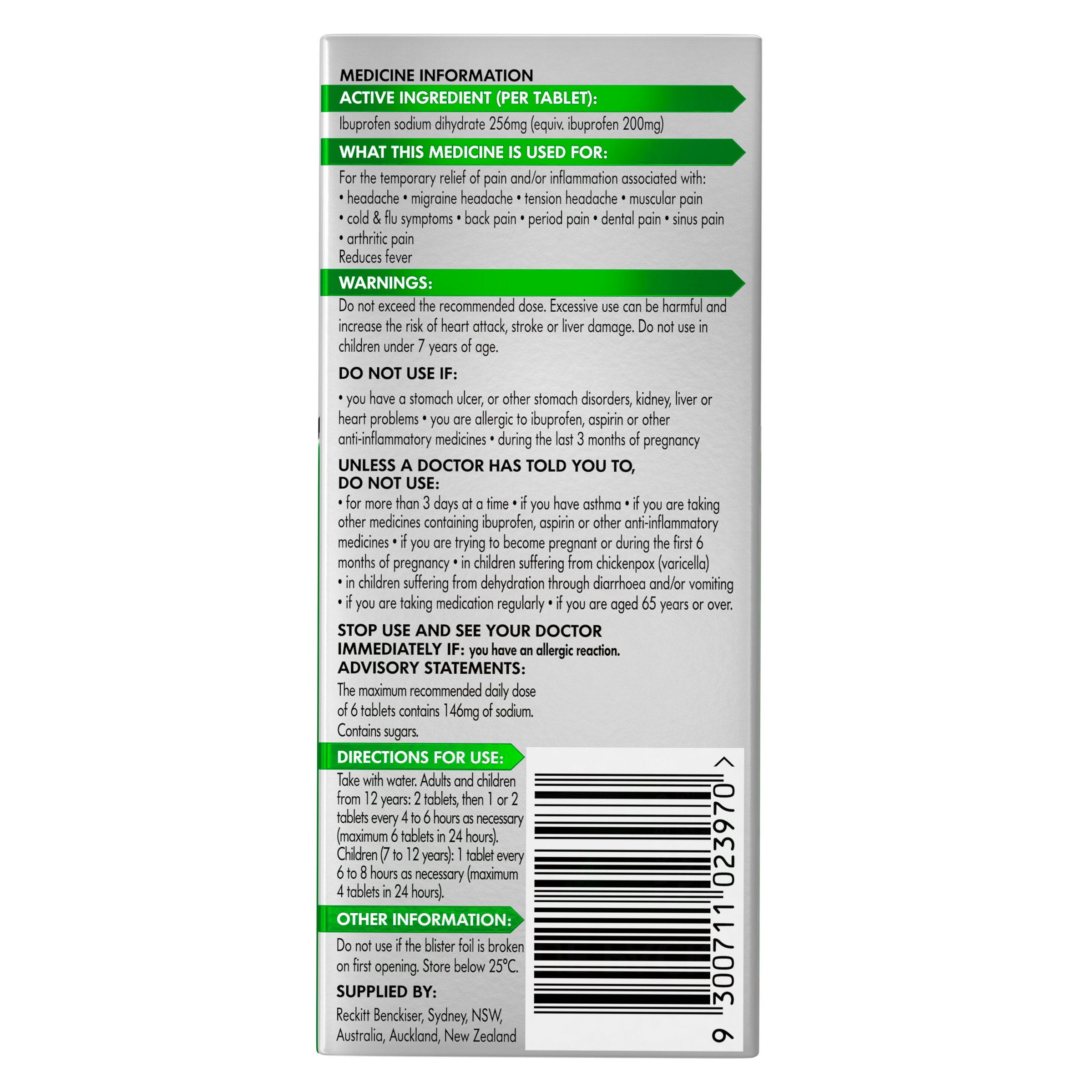 Nurofen Zavance 96 tablets - Image 2