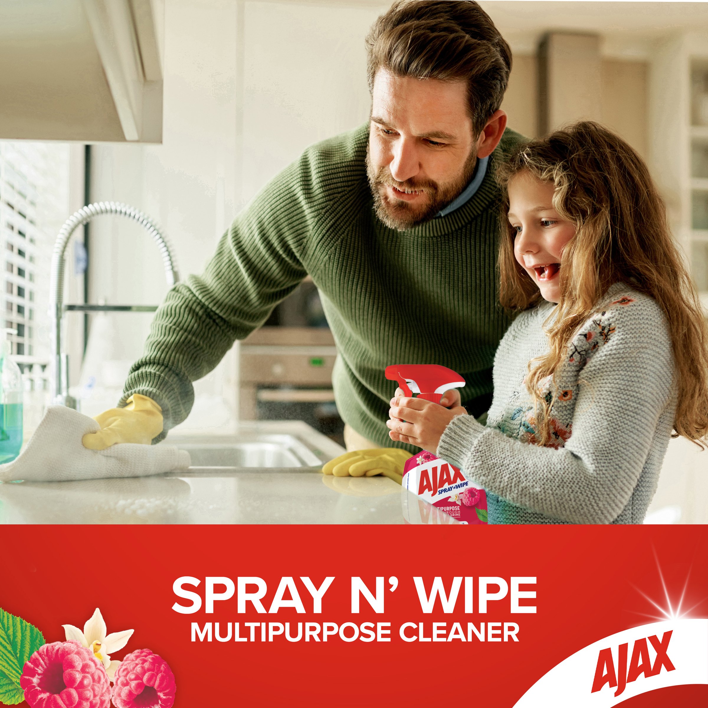Ajax Spray n Wipe Divine Blends Vanilla & Berry 475ml - Image 6