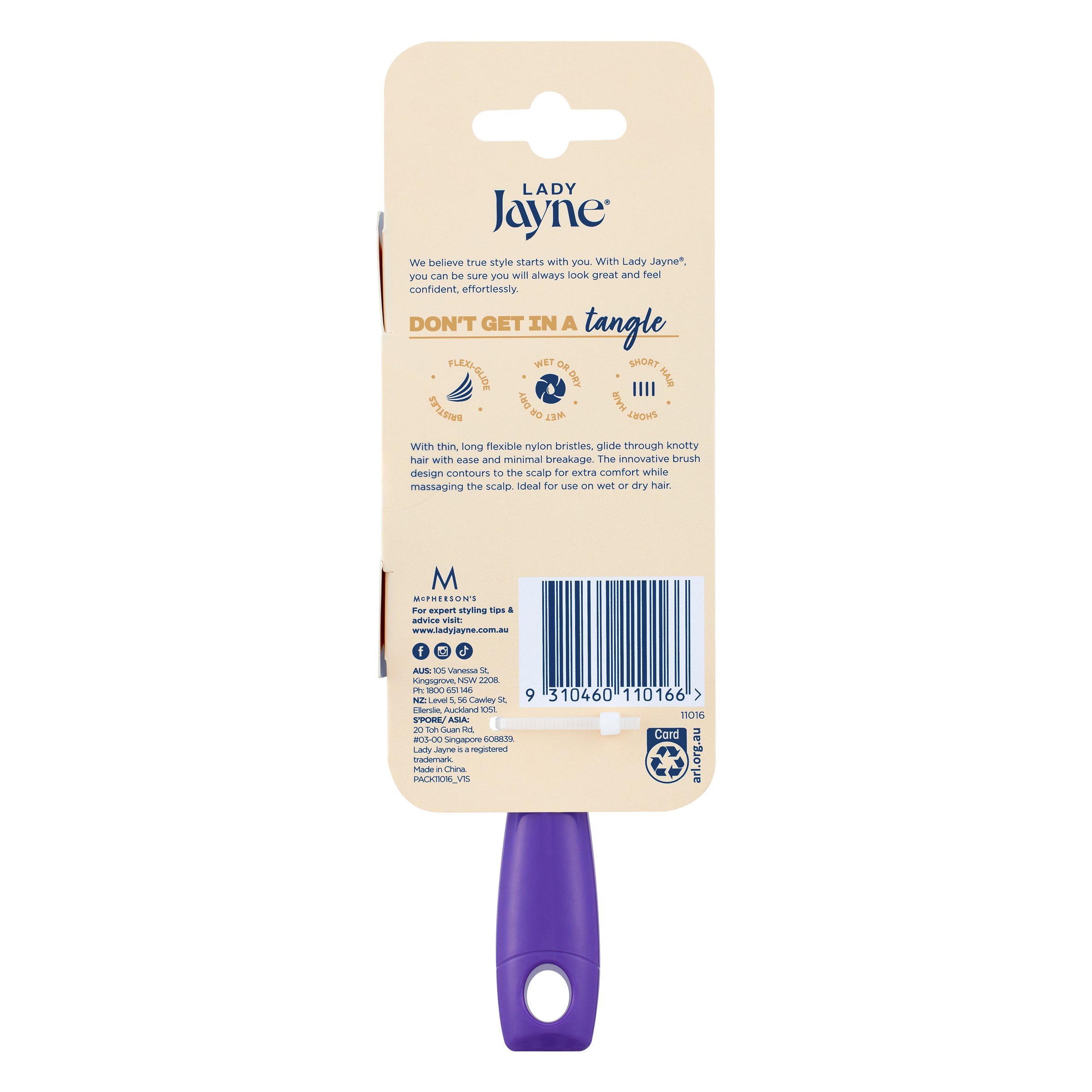 Lady Jayne Flexi Glide Brush Purse 1 each - Image 2