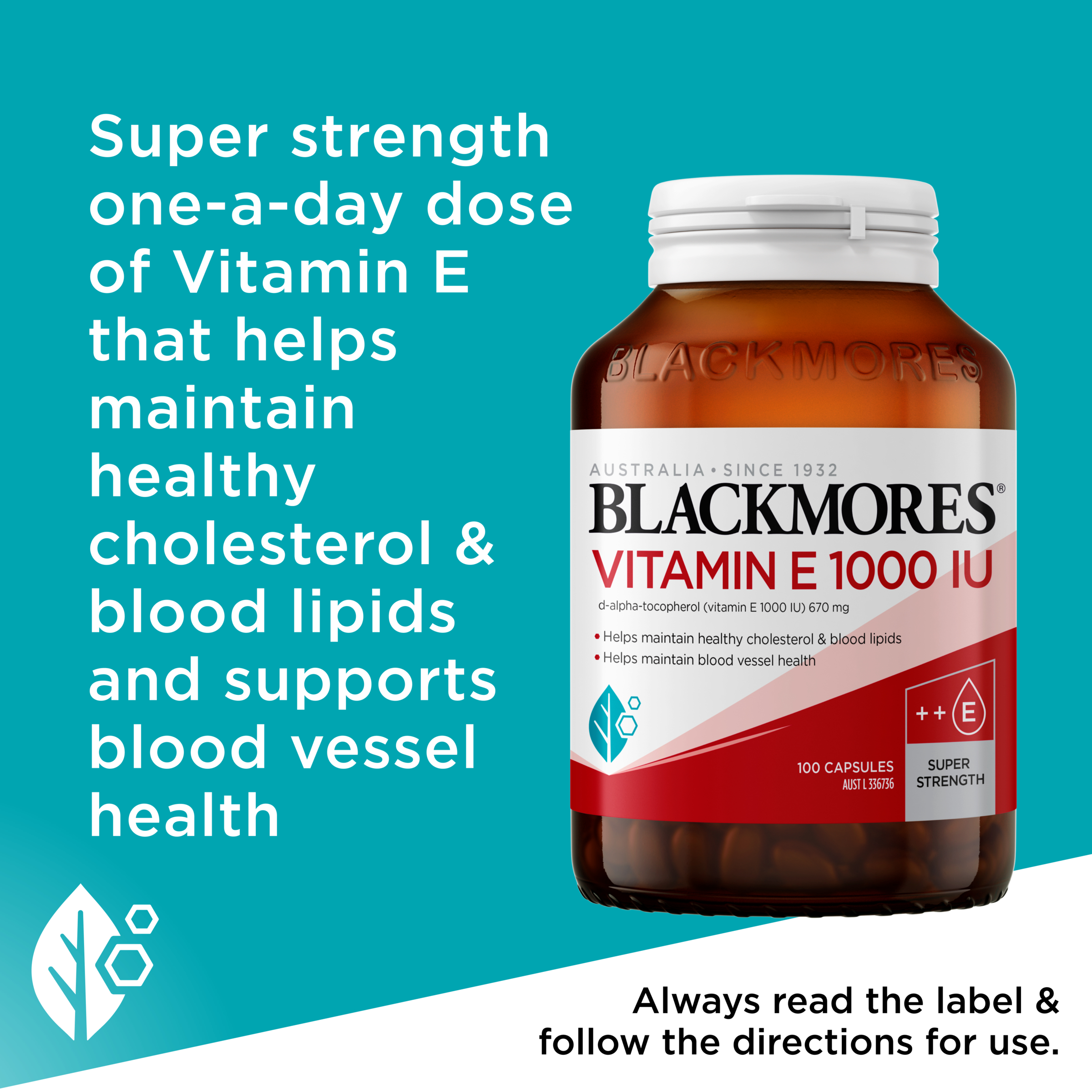 Blackmores Vitamin E 1000IU - 100 capsules - Image 6