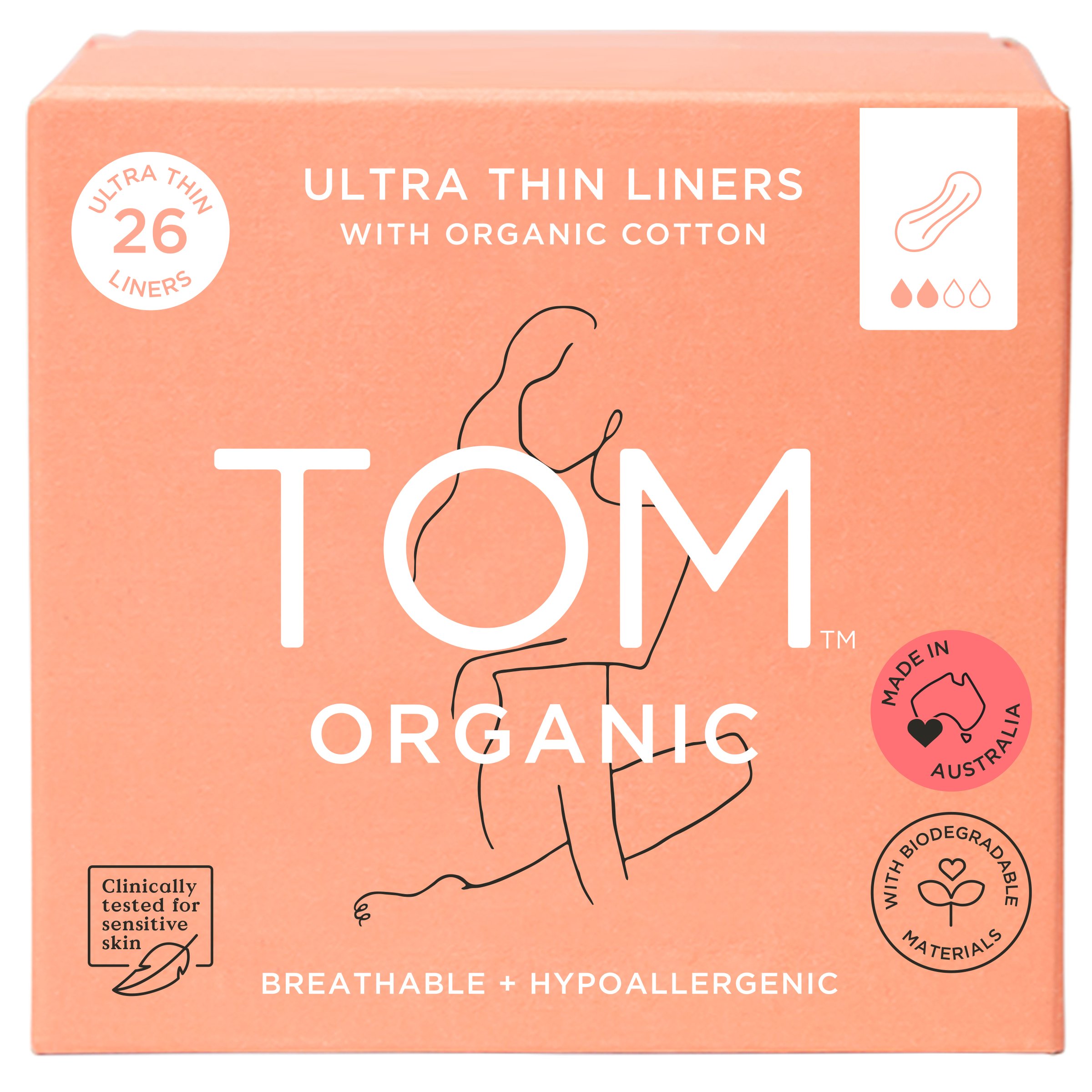 Tom Organic Liners Ultra Thin 26 pack - Image 1