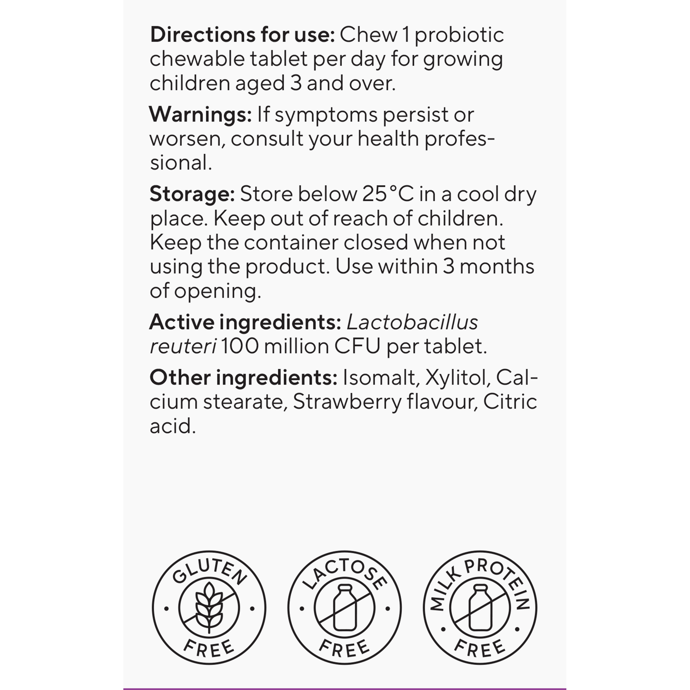 BioGaia Protectis Tablets Stawberry - Image 4