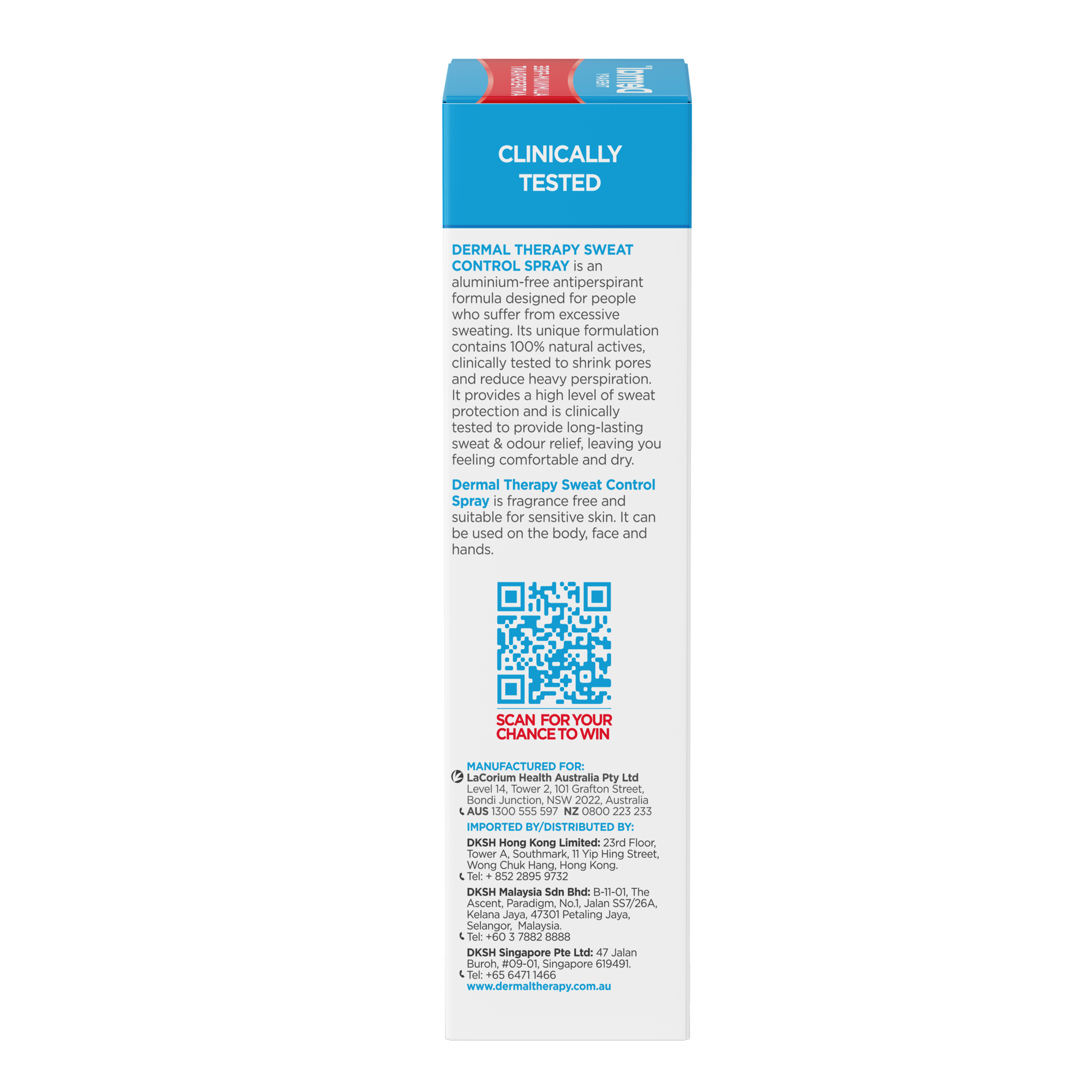 Dermal Therapy Sweat Control Spray 60ml - Image 4
