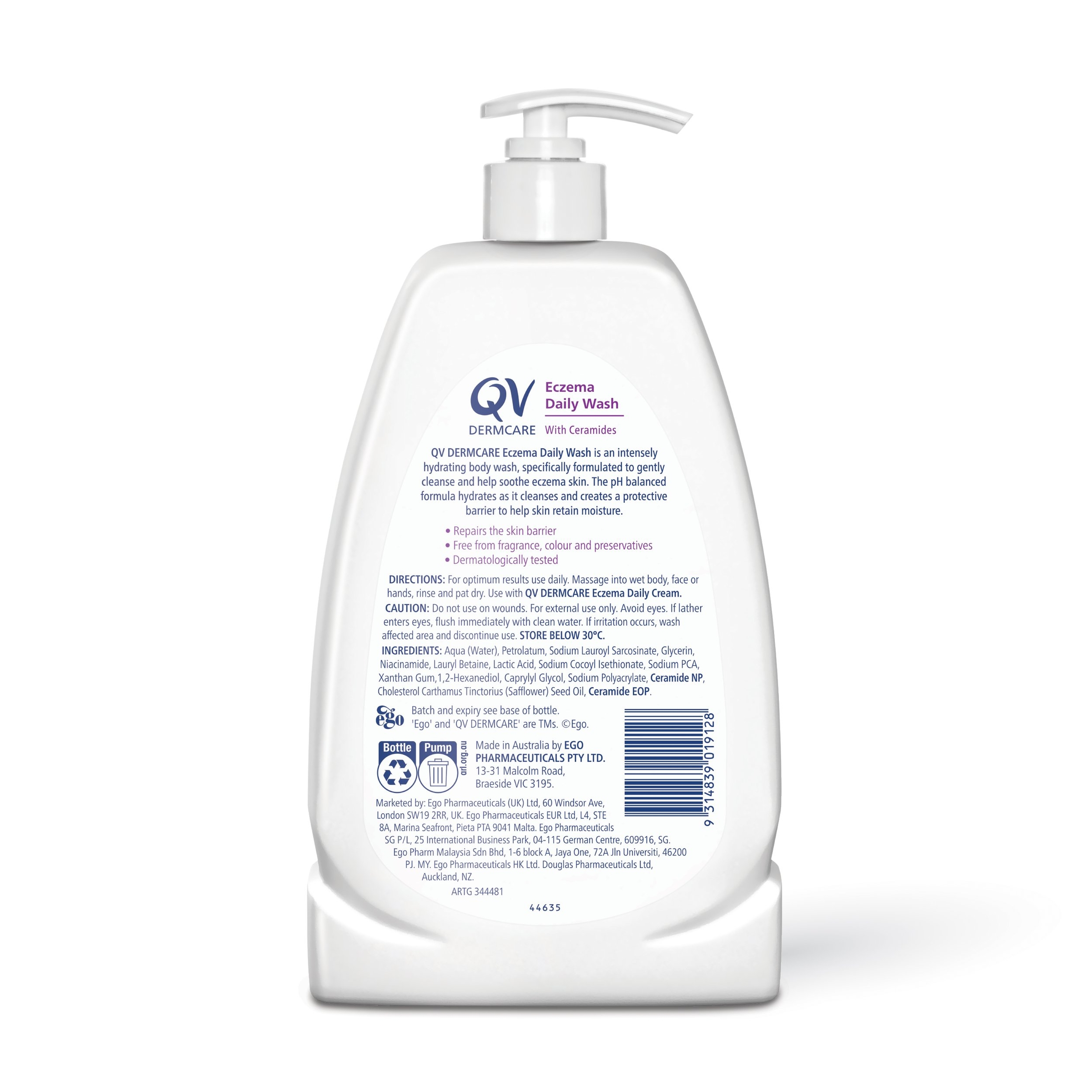 Ego QV Dermcare Eczema Daily Wash 1 kg - Image 2
