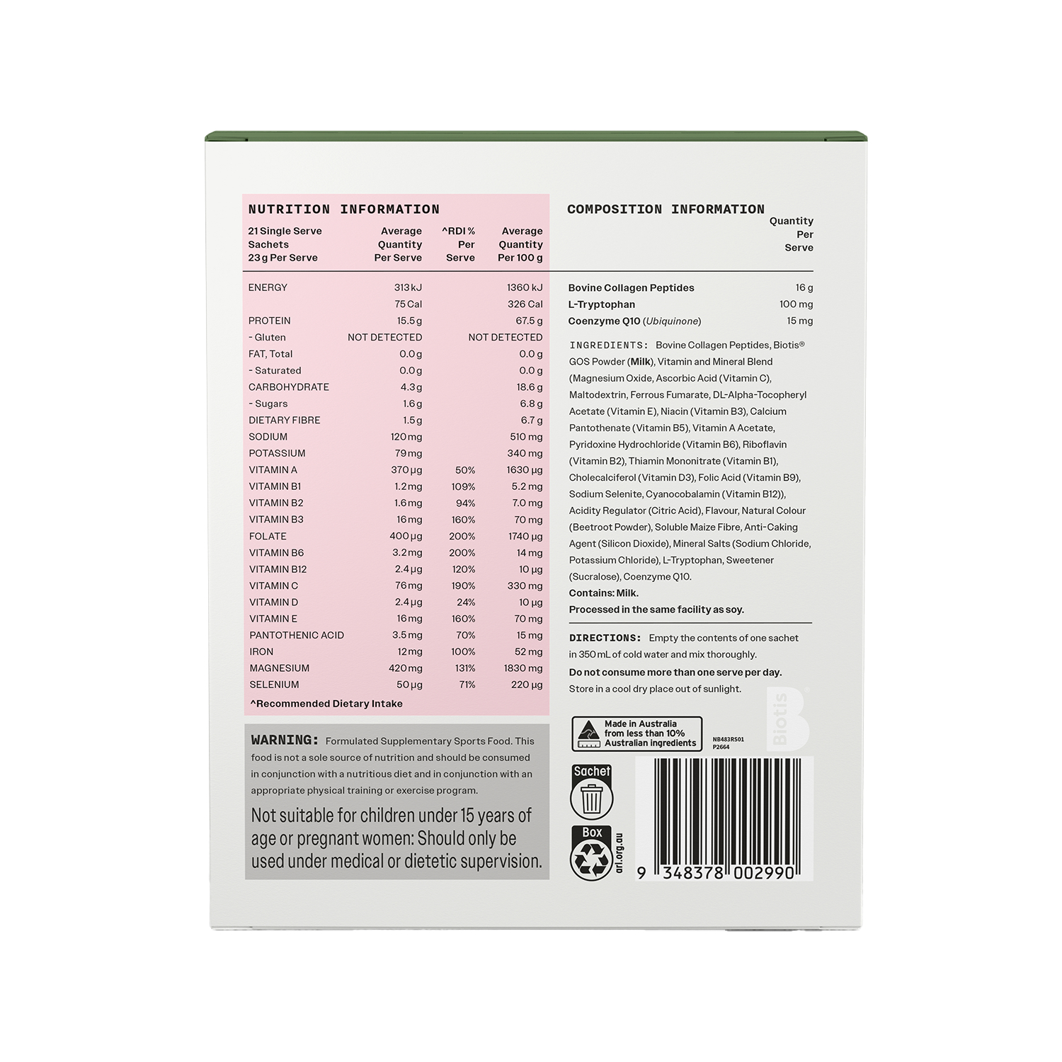 Nutrabalance Nutritional Protein Drink Raspberry 483g - 21 pack - Image 2