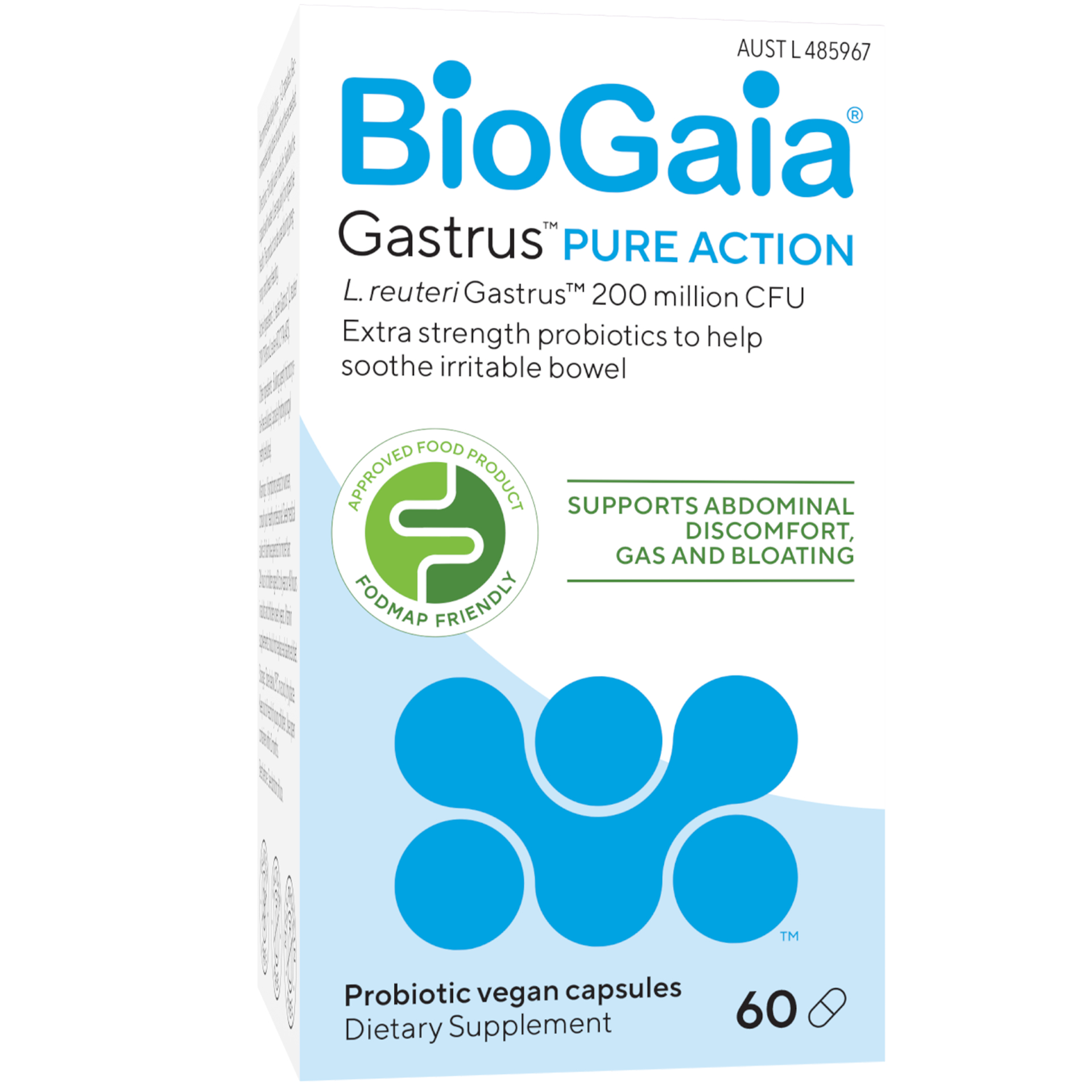 BioGaia Gastrus Pure Capsules 60 Pack - Image 7