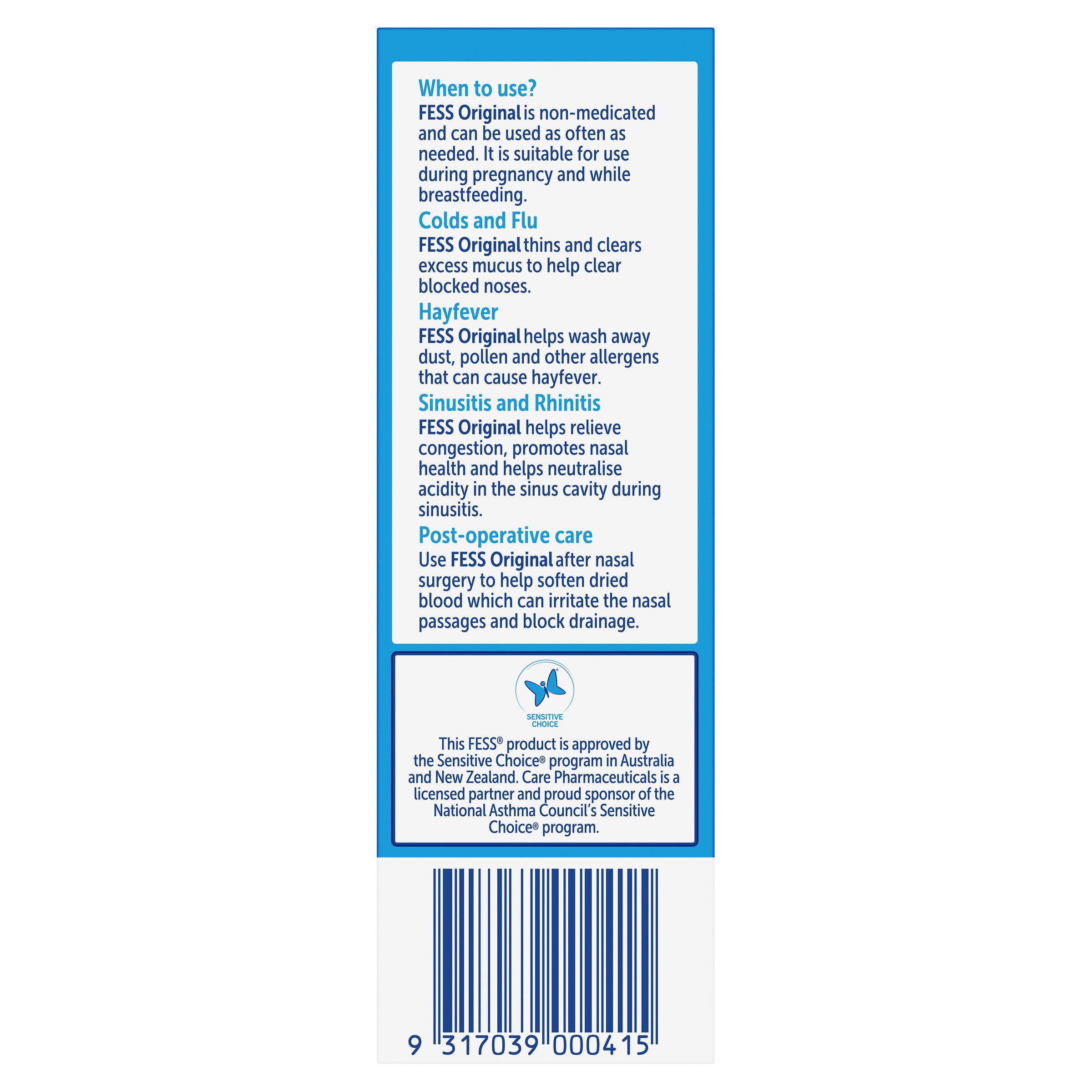 Fess Saline Nasal Spray 75ml - Image 2