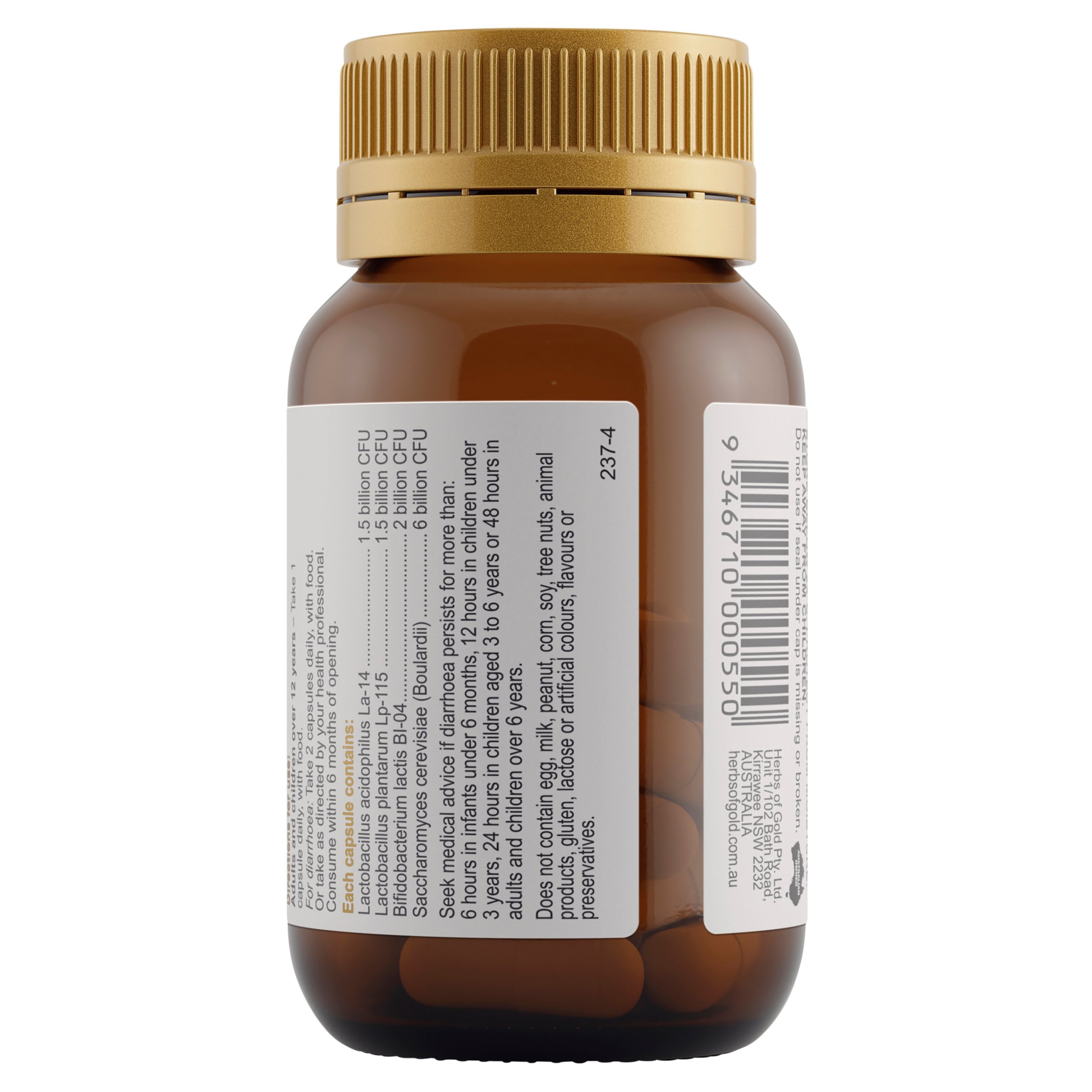 Herbs of Gold Probiotic + SB 30 vegetarian capsules - Image 3