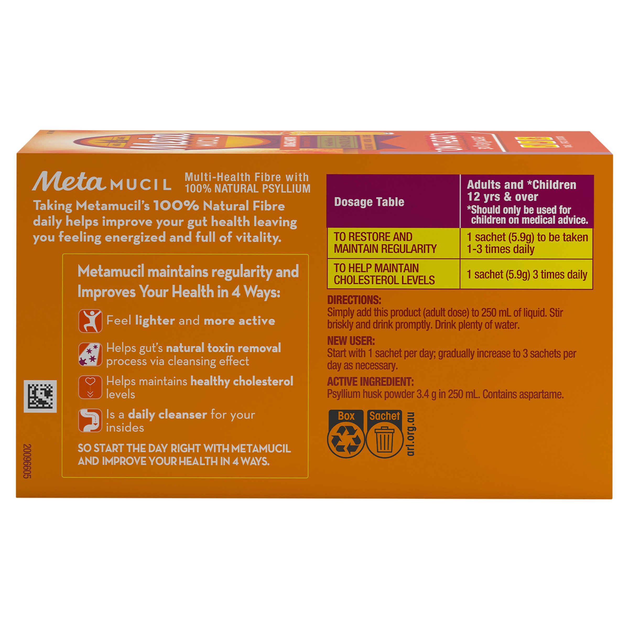 Metamucil Smooth Orange 30 doses - Image 2