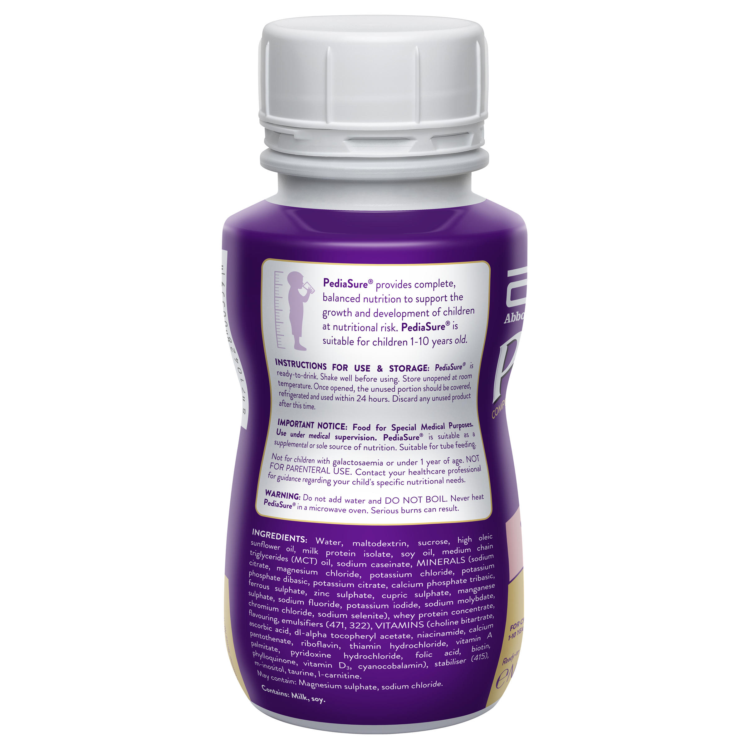 PediaSure Ready To Drink Bottle Strawberry 200ml - Image 2
