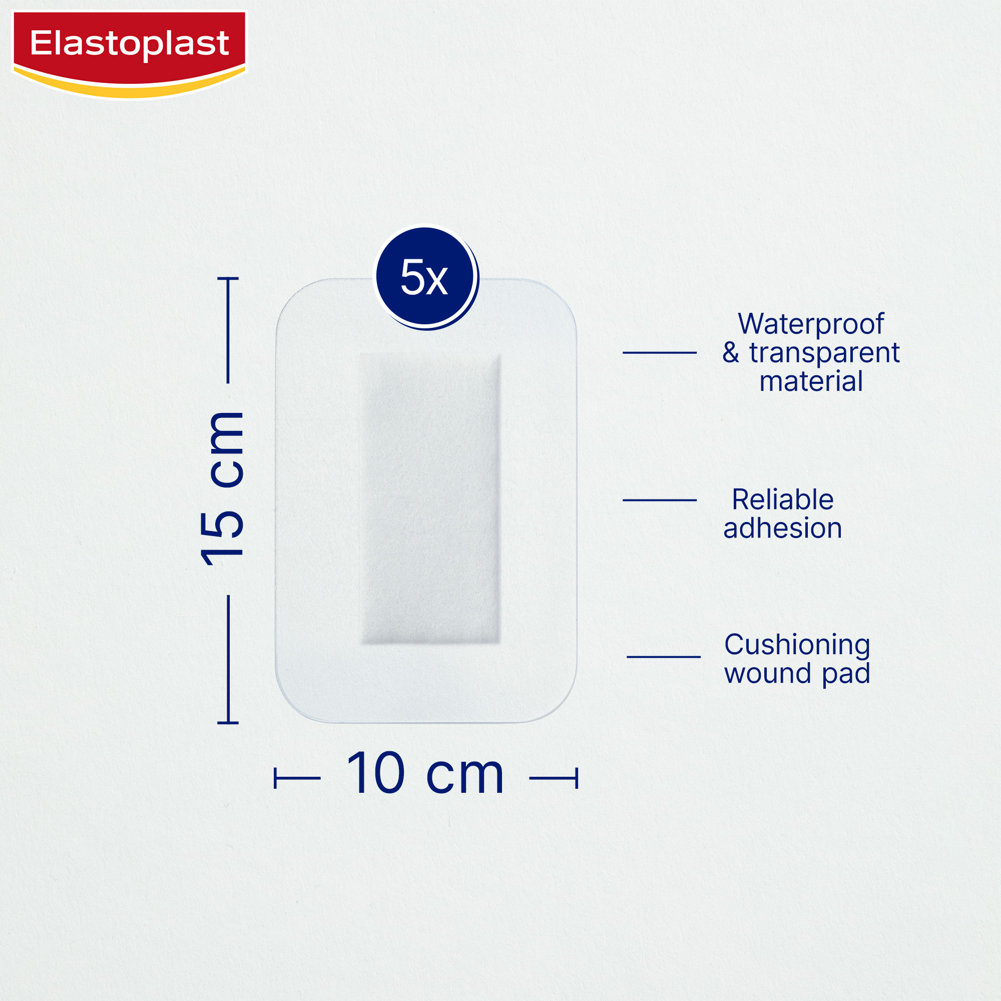 Elastoplast Waterproof 3XL 10cm X 15cm - 1 each - Image 5