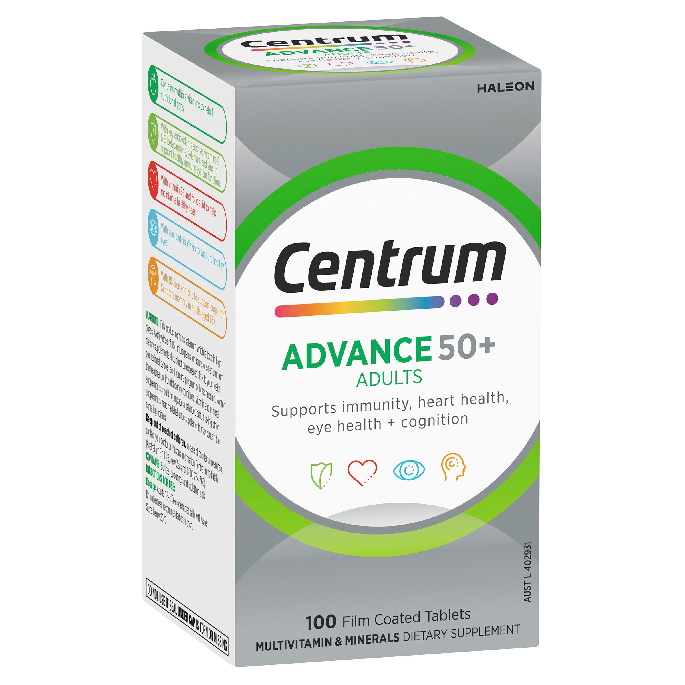 Centrum Advance 50+ Multivitamin 100 tablets - Image 10