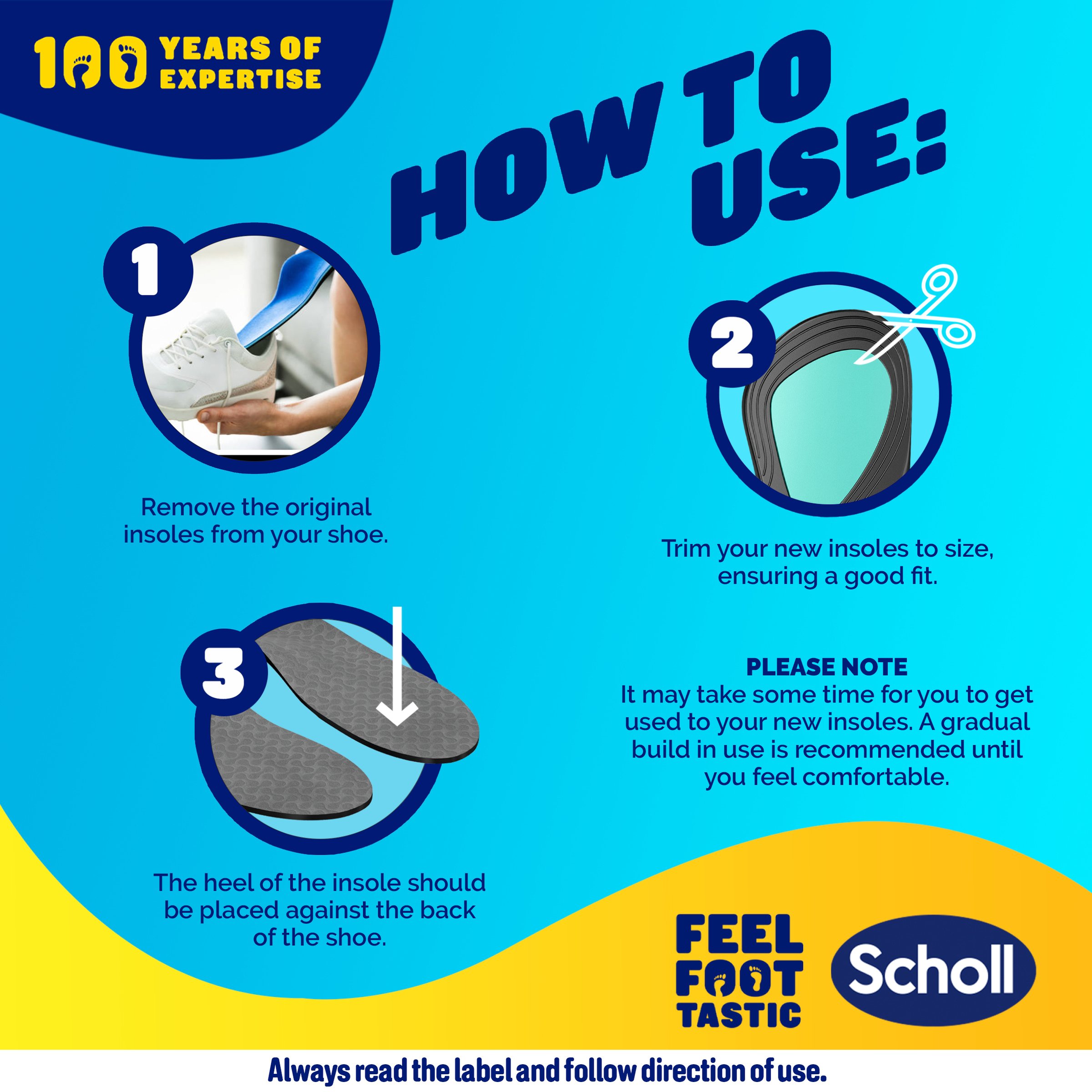Scholl In-Balance Ball Of Foot & Arch Orthotic Insole Large 1 pair - Image 5