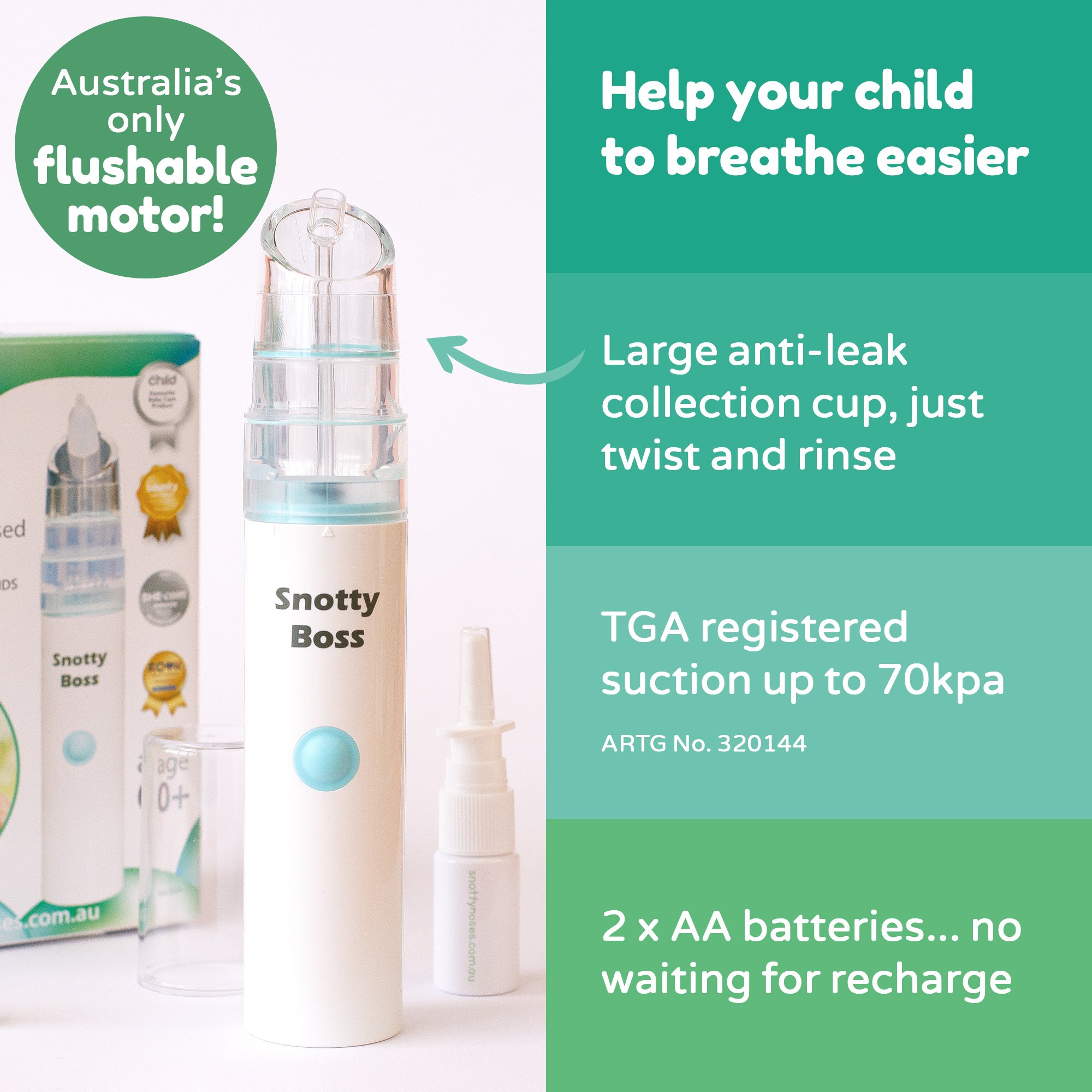 Snotty Boss Nasal Aspirator Kit 1 each - Image 2