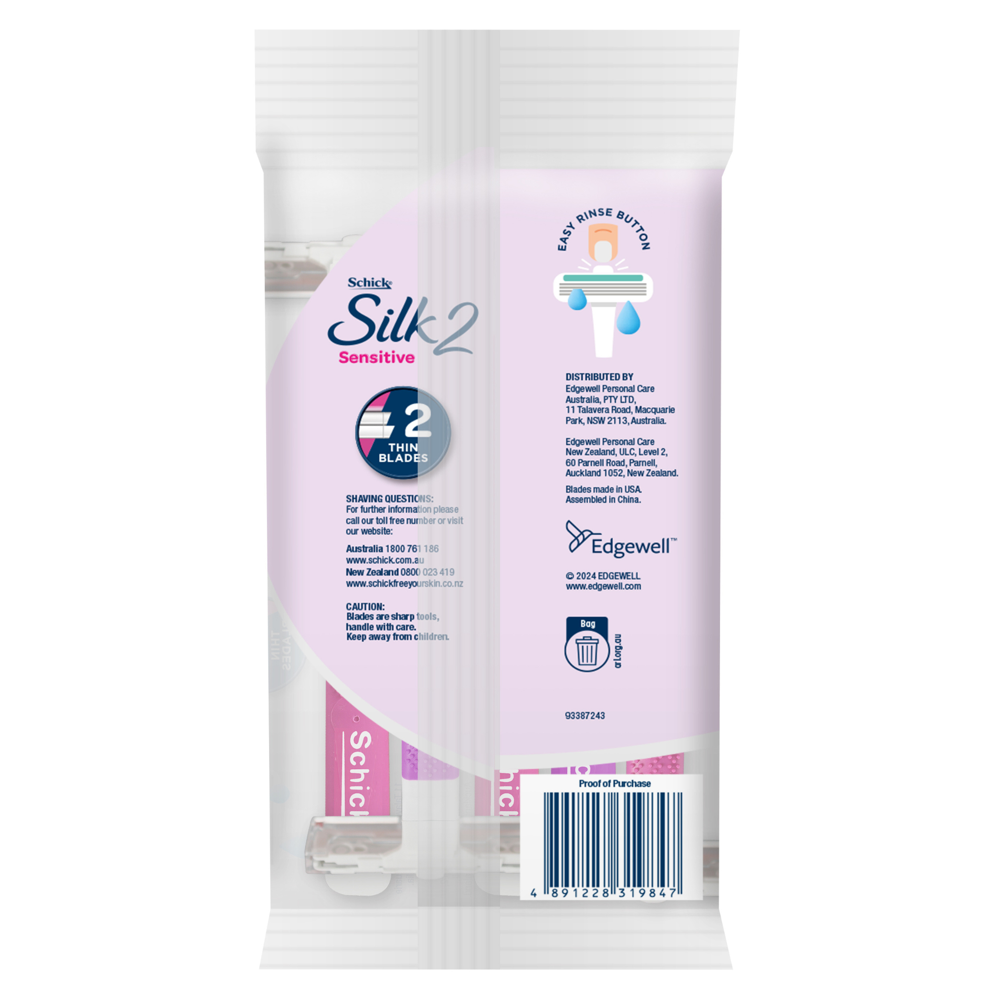 Schick Silk 2 Disposable Razor 5 pack - Image 2
