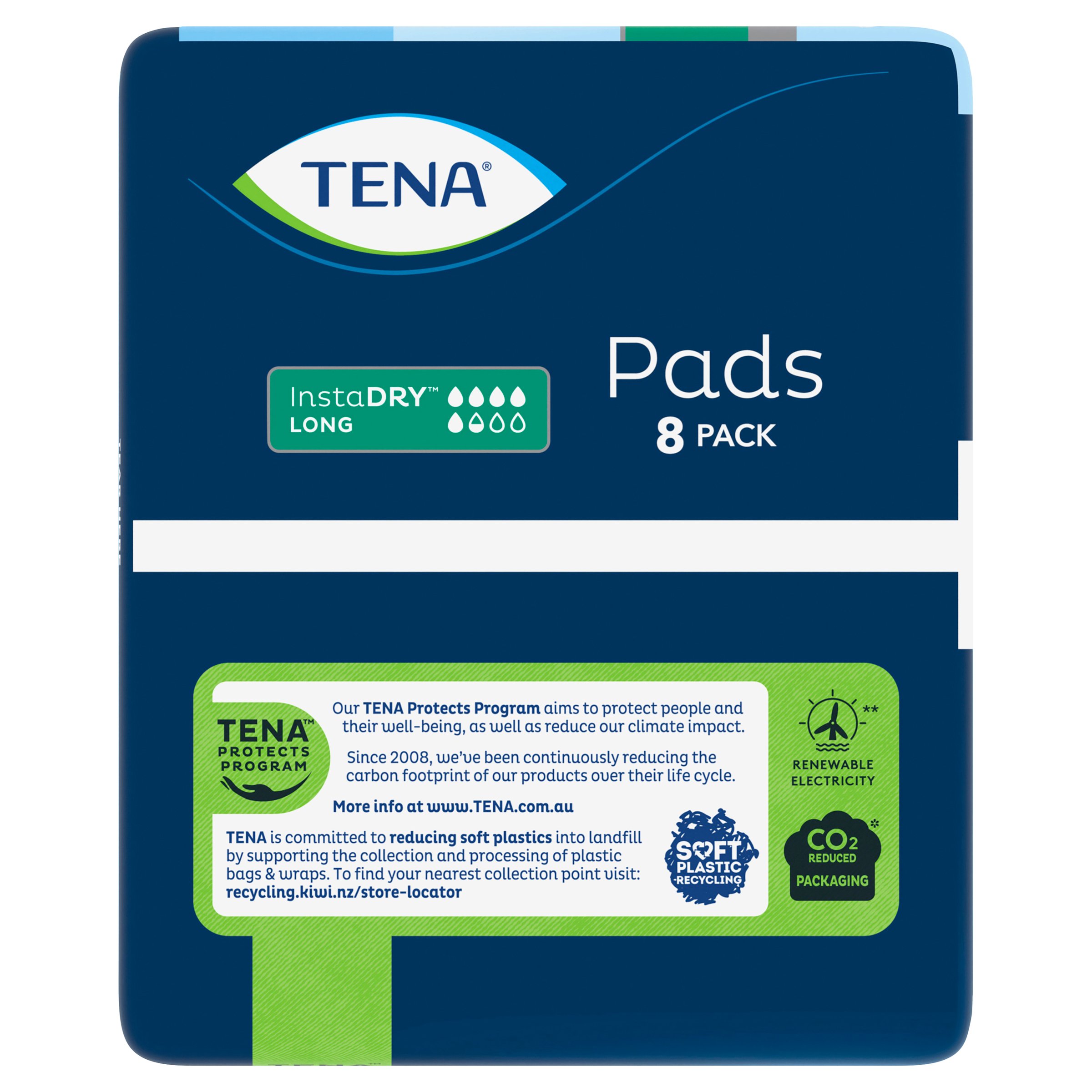 Tena Pads InstaDry Long Length 8 pack - Image 5