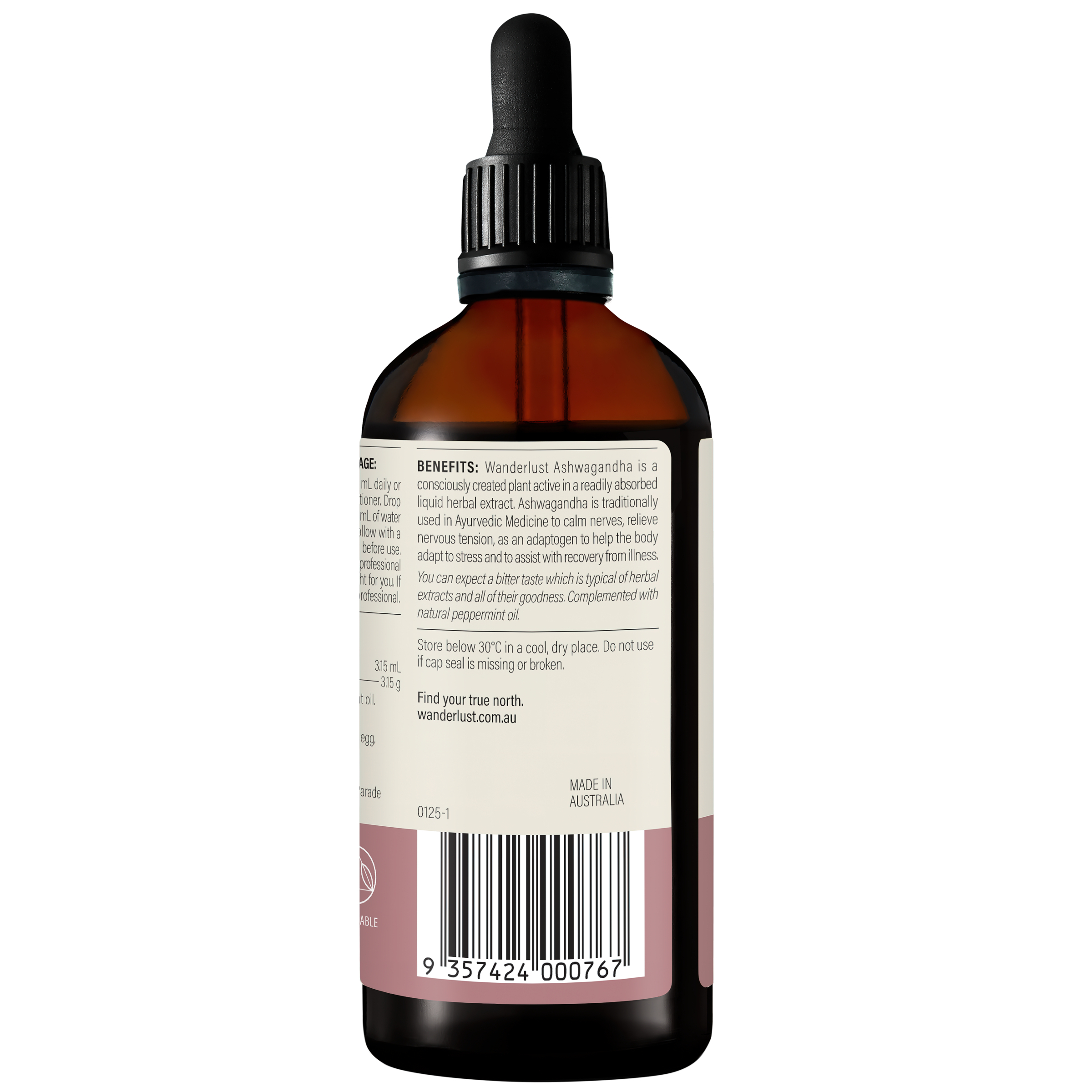 Wanderlust Ashwagandha 140ml - Image 2